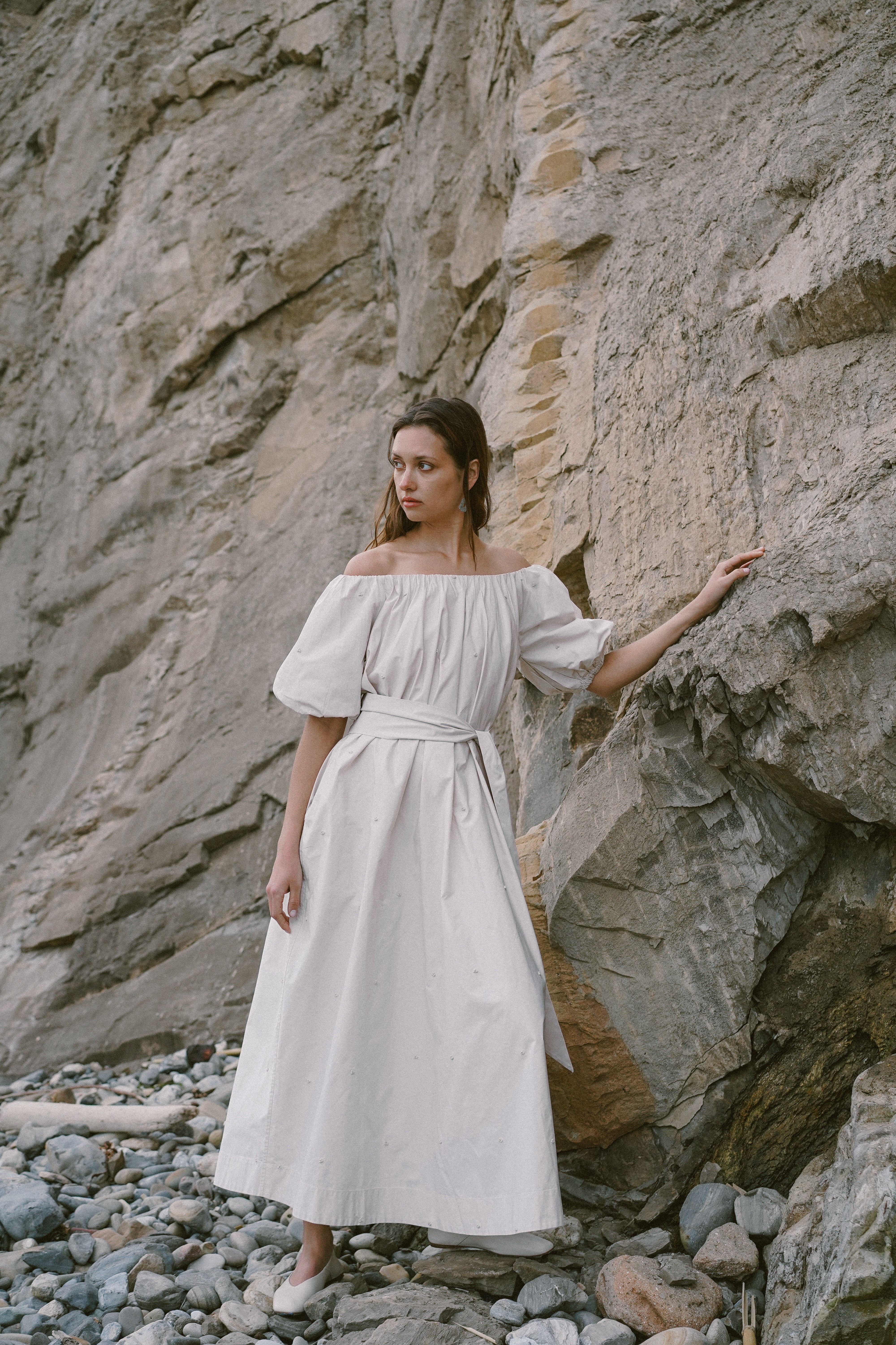 Bastion Dress in Ivory