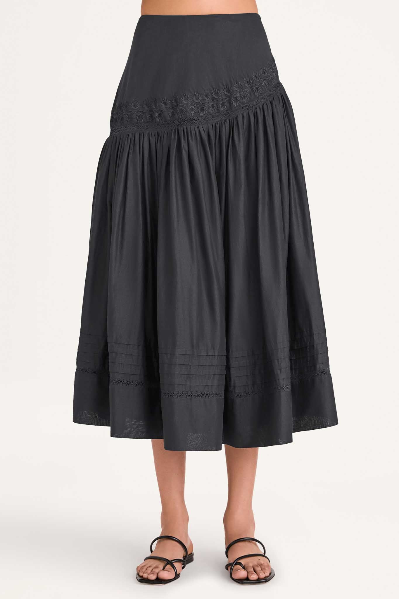 ZIMMERMANN Junie patchwork floral-print cotton-voile maxi skirt
