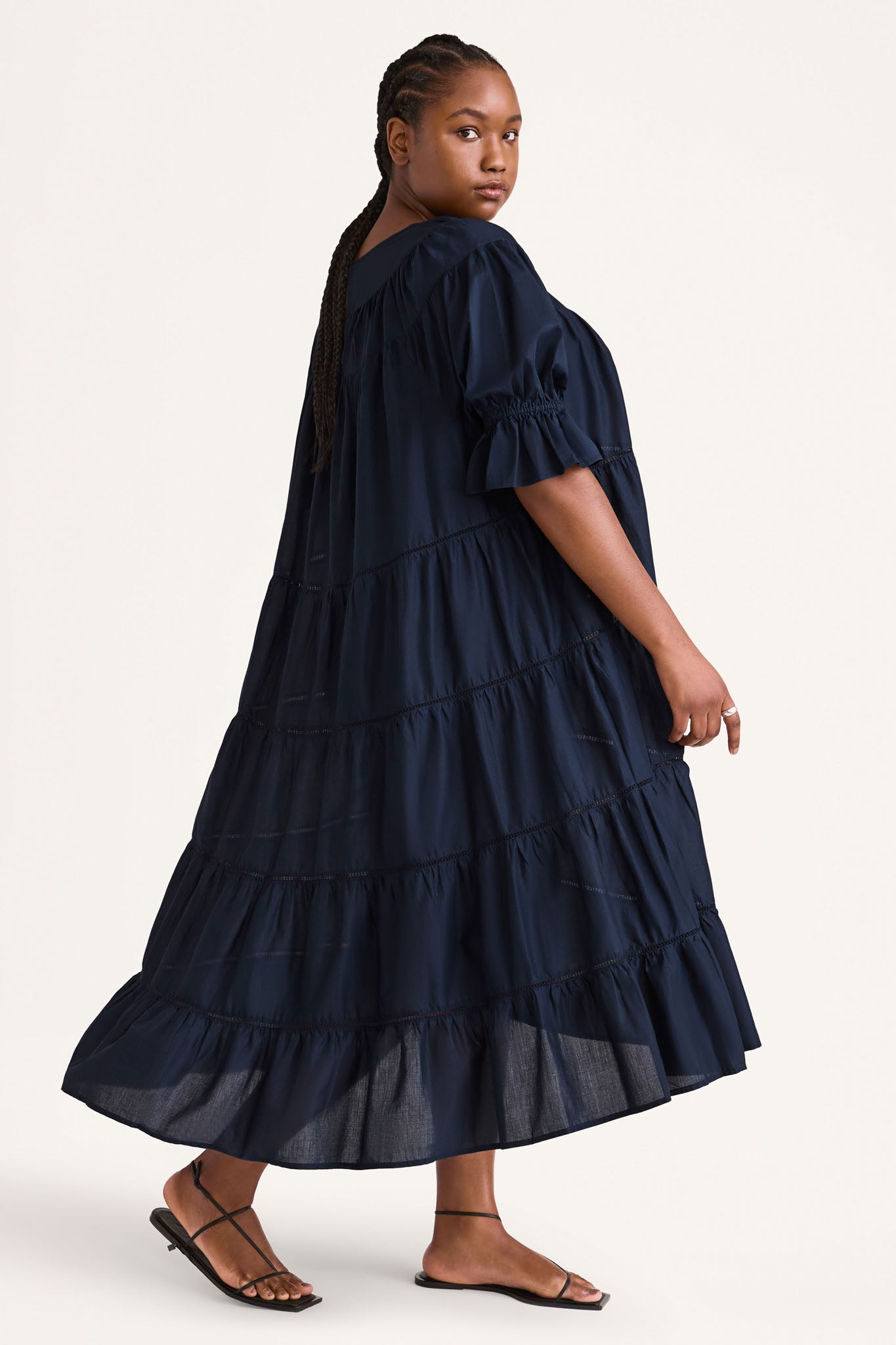 Merlette Paradis Dress in Navy