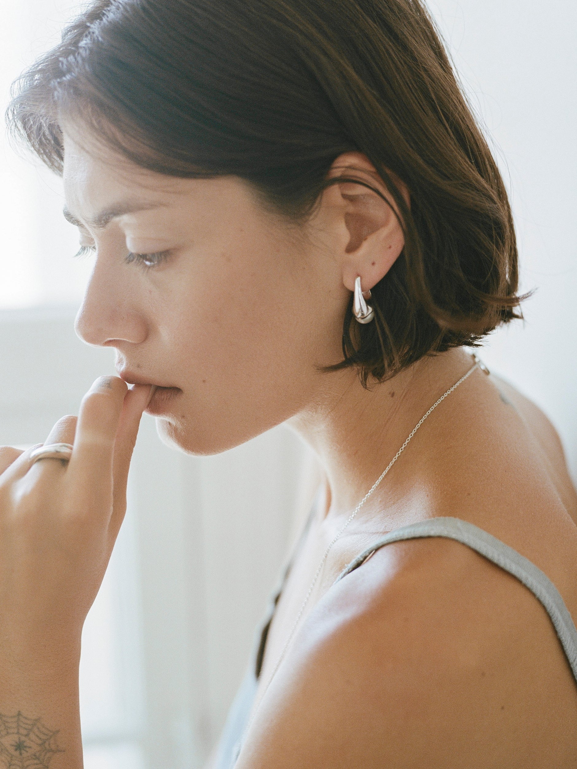 Lobster Earring with Pearl