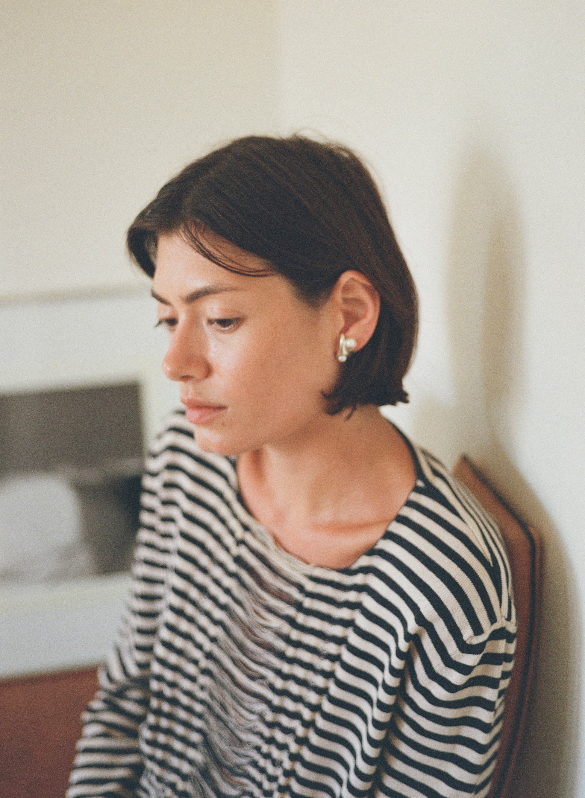Double Pearl Earcuff