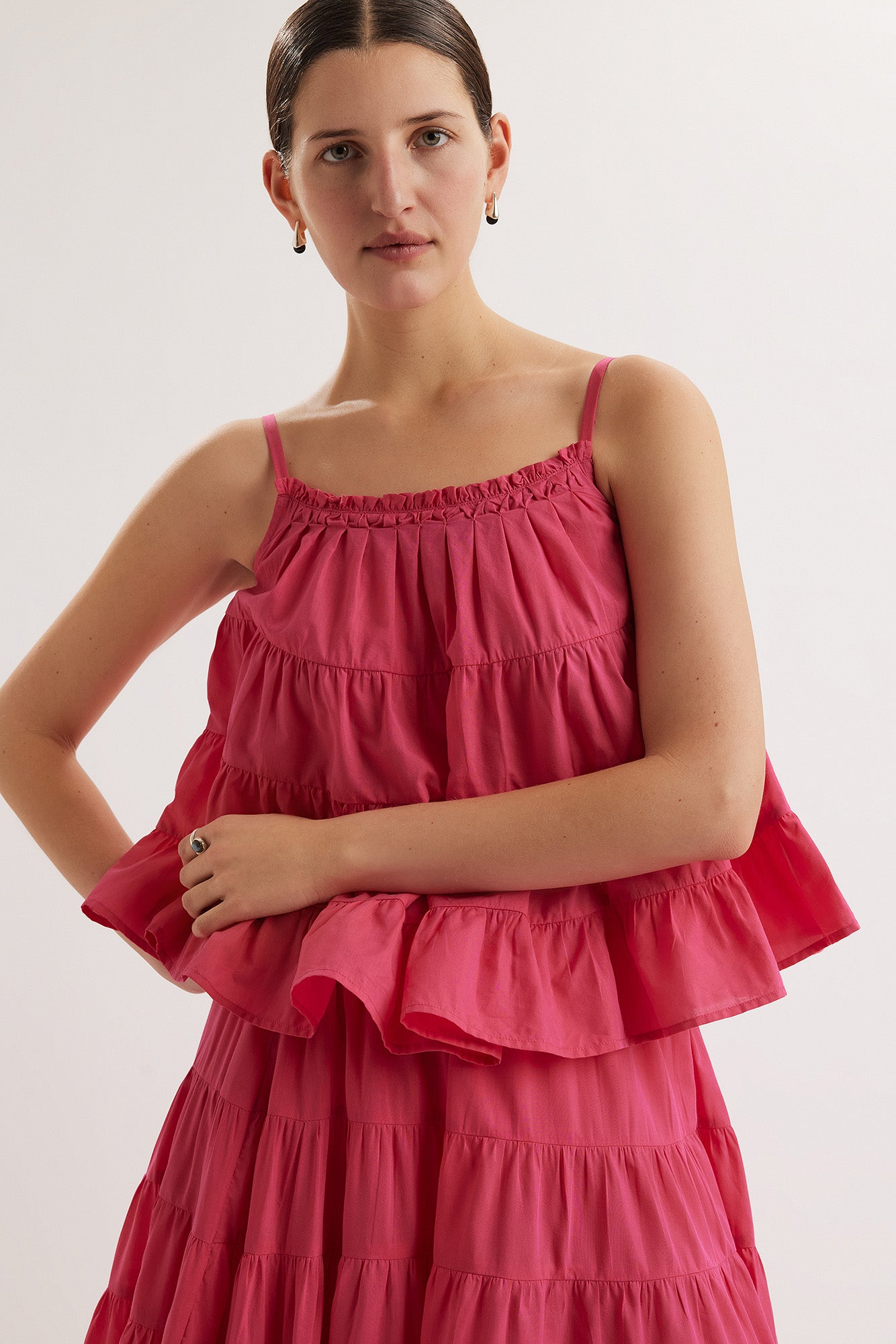 Saaz Top in Bougainvillea