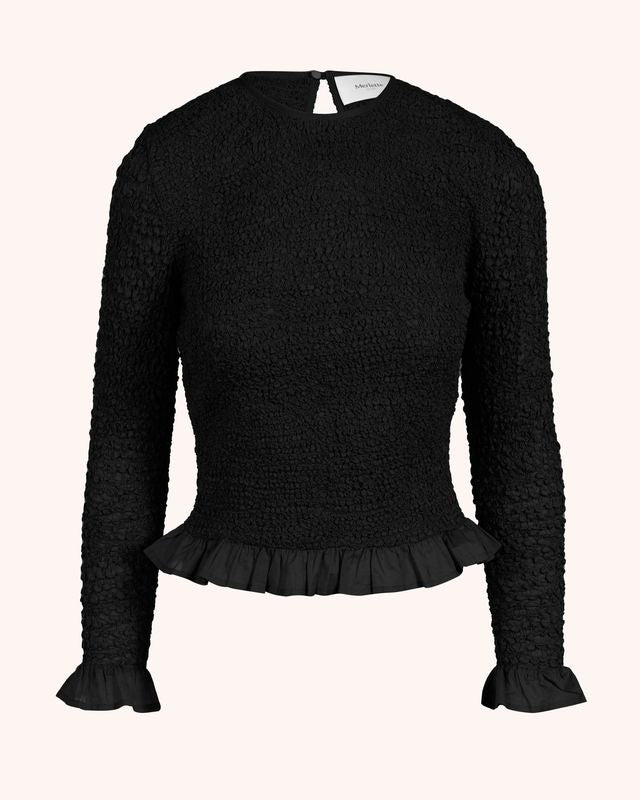 Verdure Top in Black