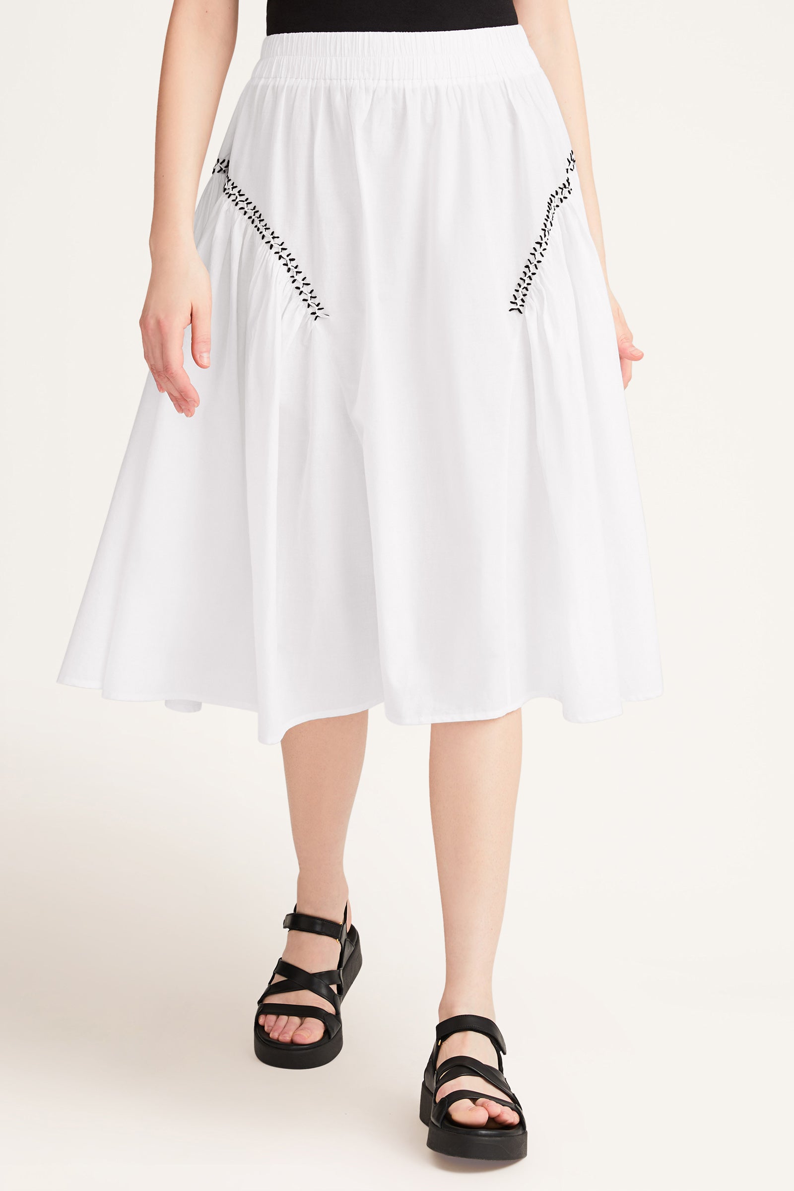 Arc Skirt in White – Merlette