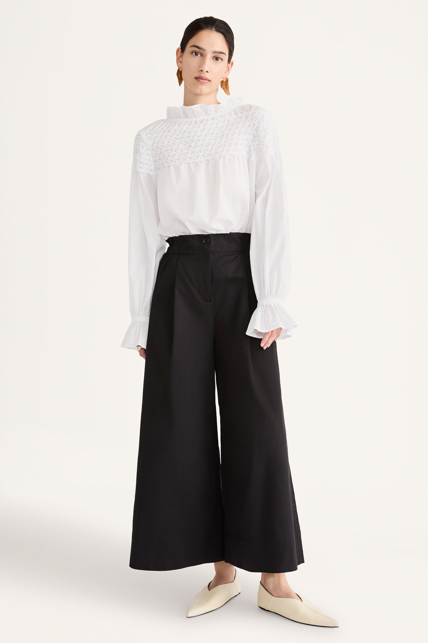 Sargent Emb Pant in Black