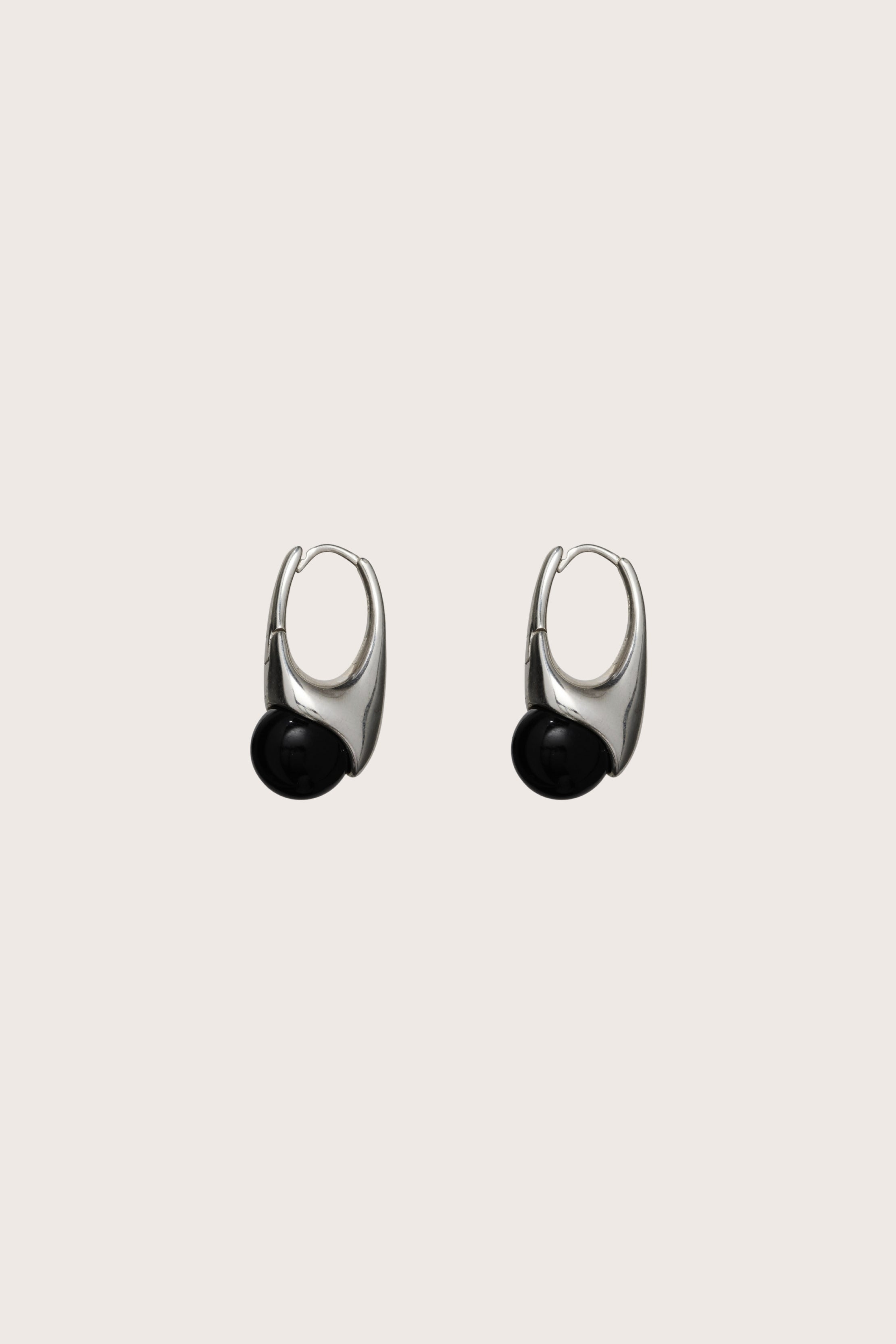 Lobster Earring with Onyx