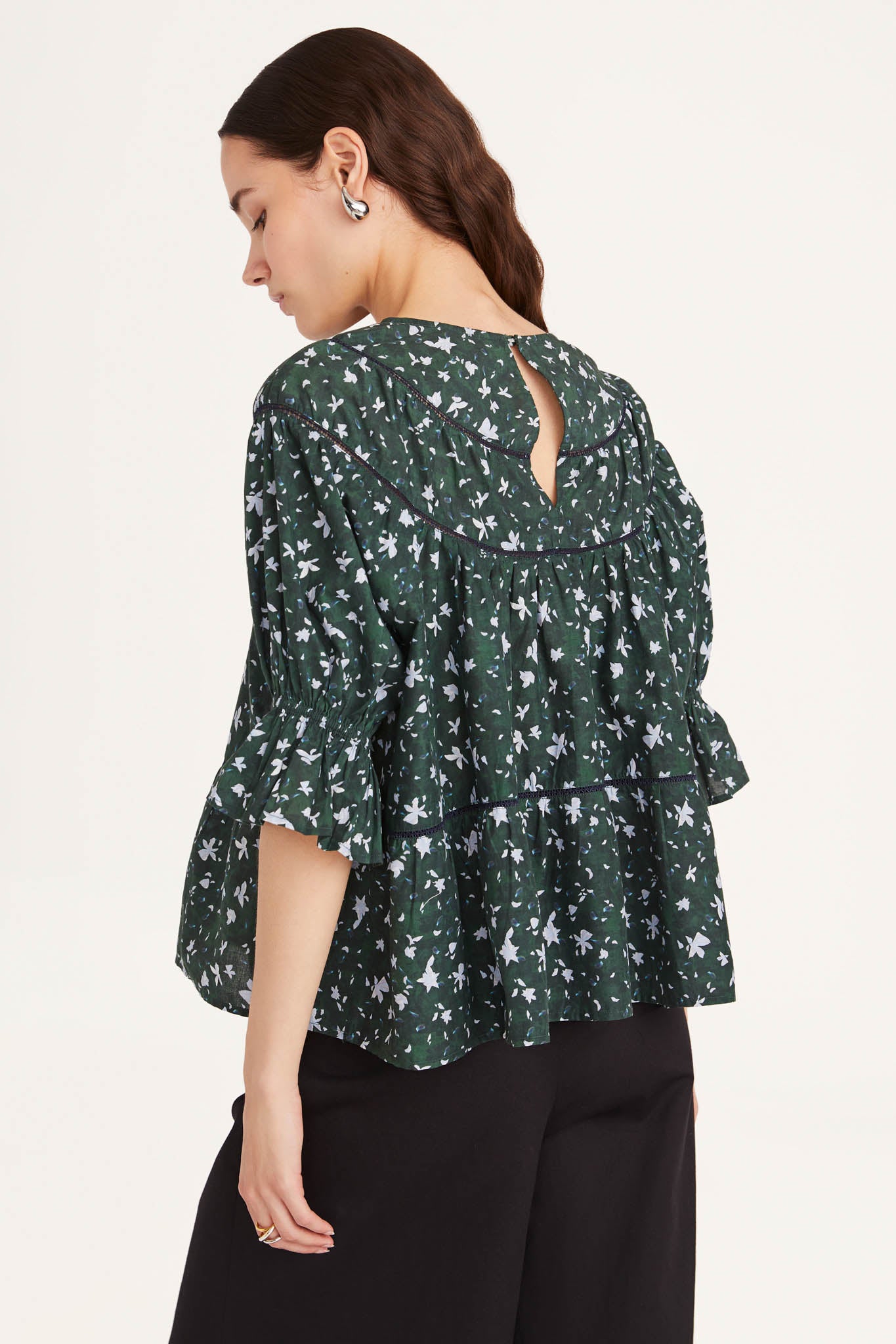 Sol Top in Forest Floral Print