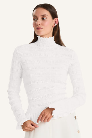 MERLETTE KANTOR TOP IN WHITE