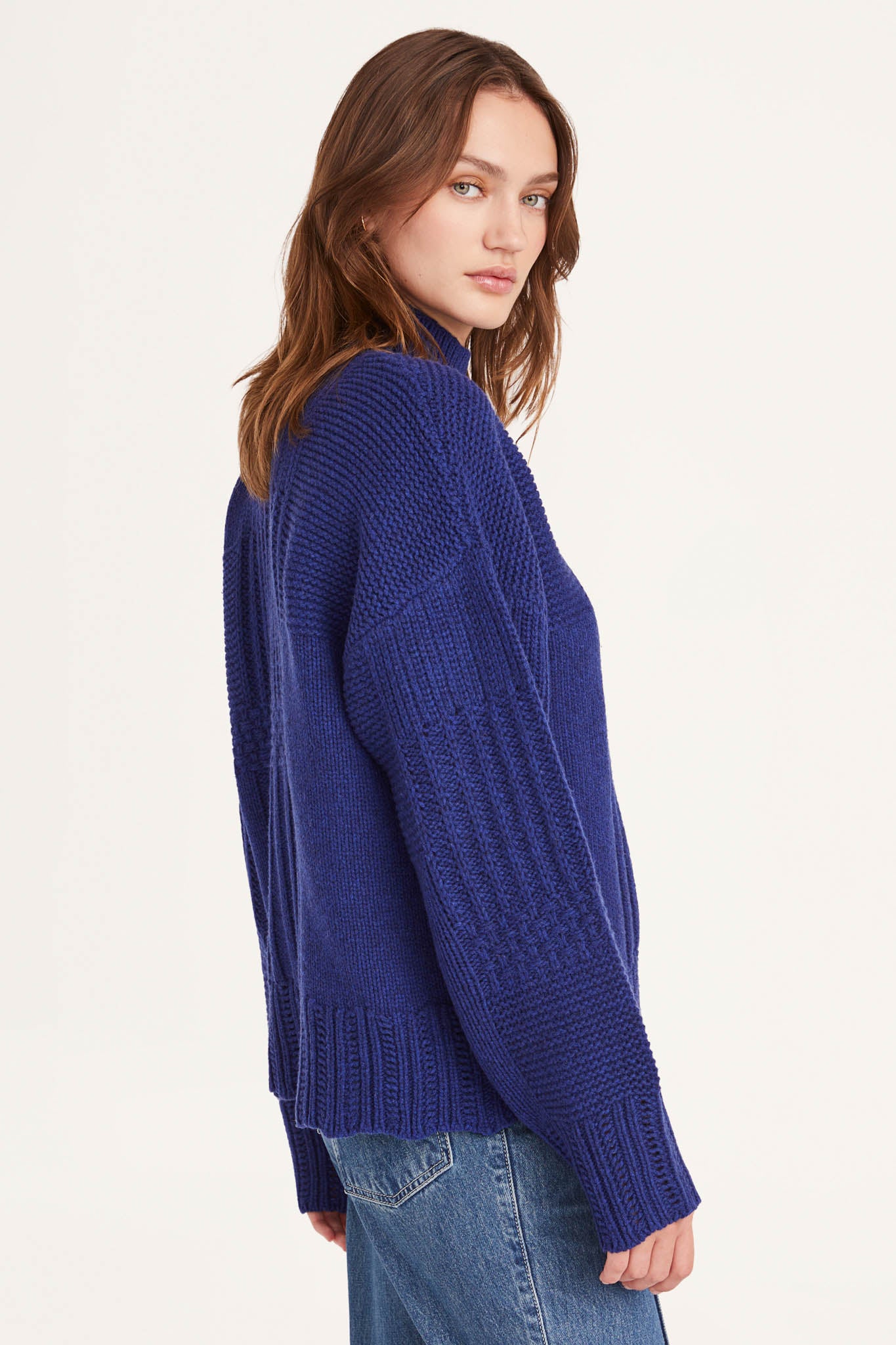 Valais Sweater in Cobalt