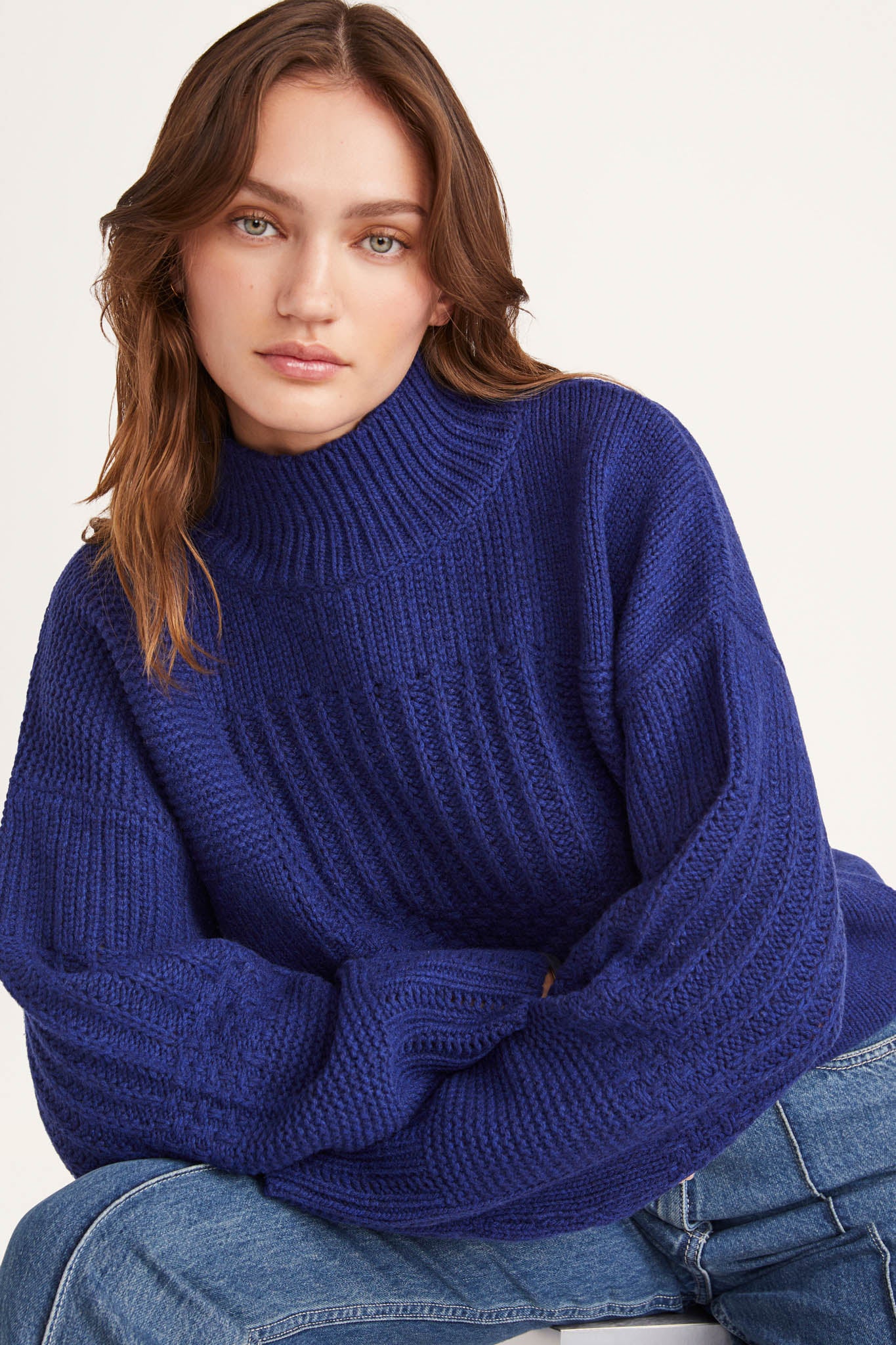 Valais Sweater in Cobalt