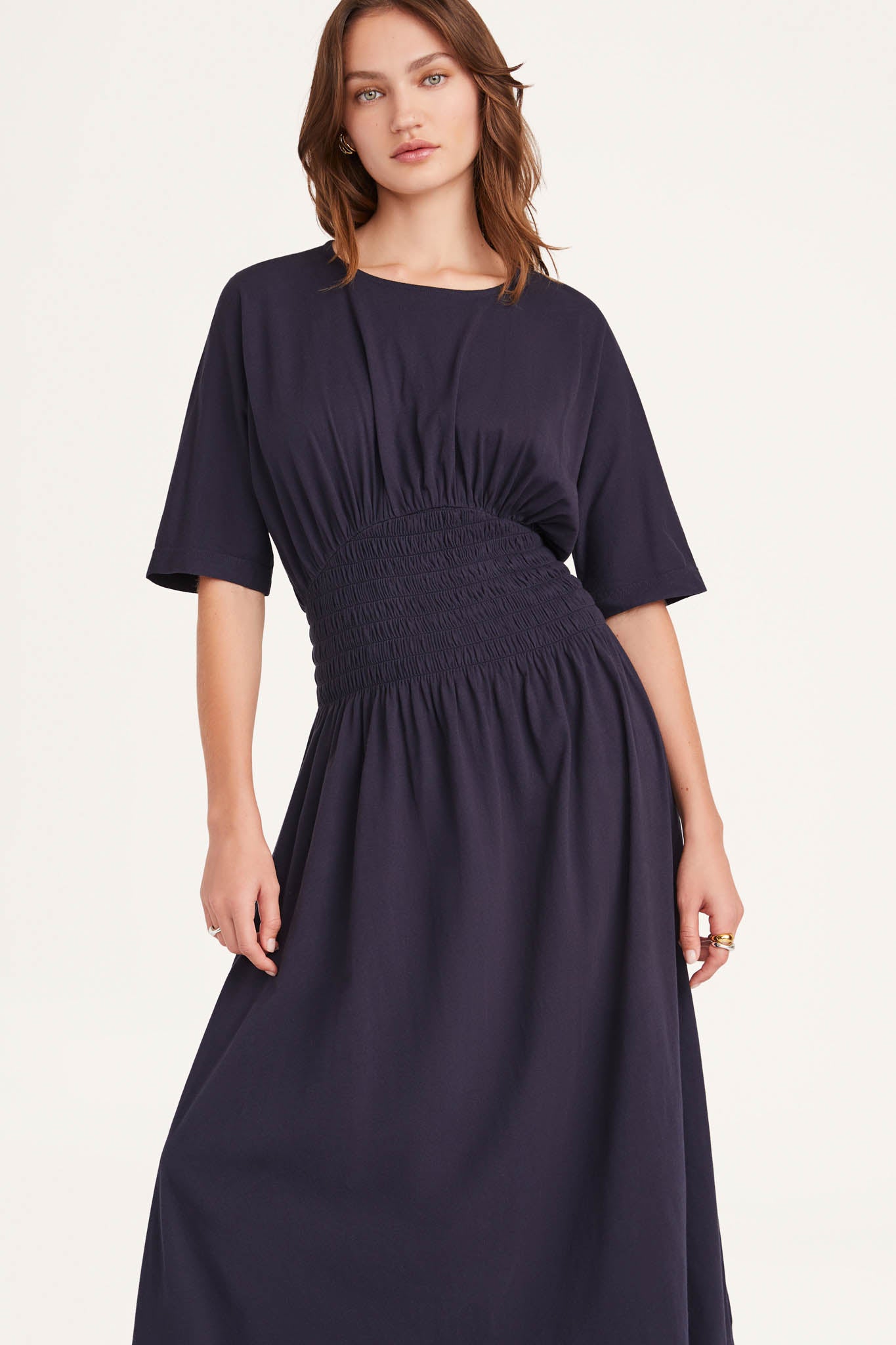 Gallen Dress in Navy