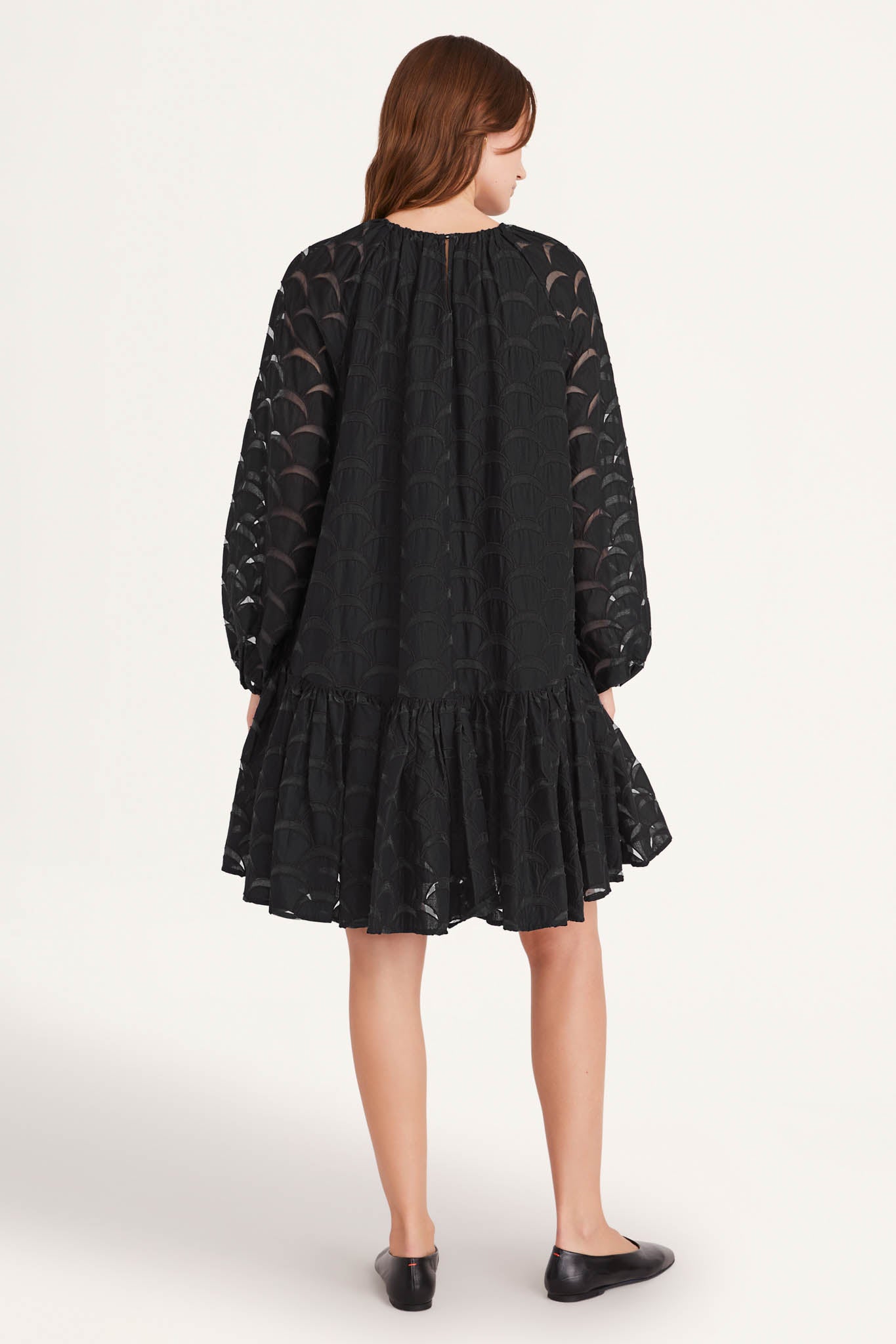 Emile Emb Dress in Black