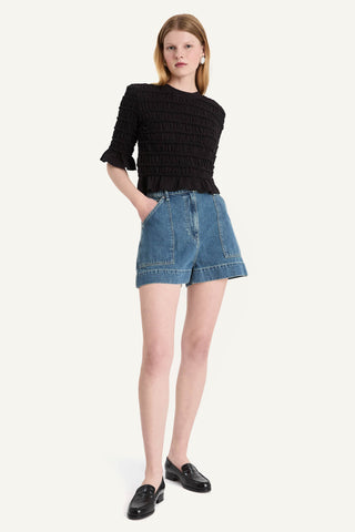 Merlette Grasse Top In Black In Black