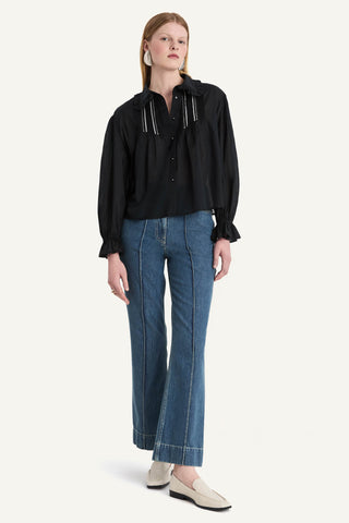 Merlette Capucine Top In Black In Black
