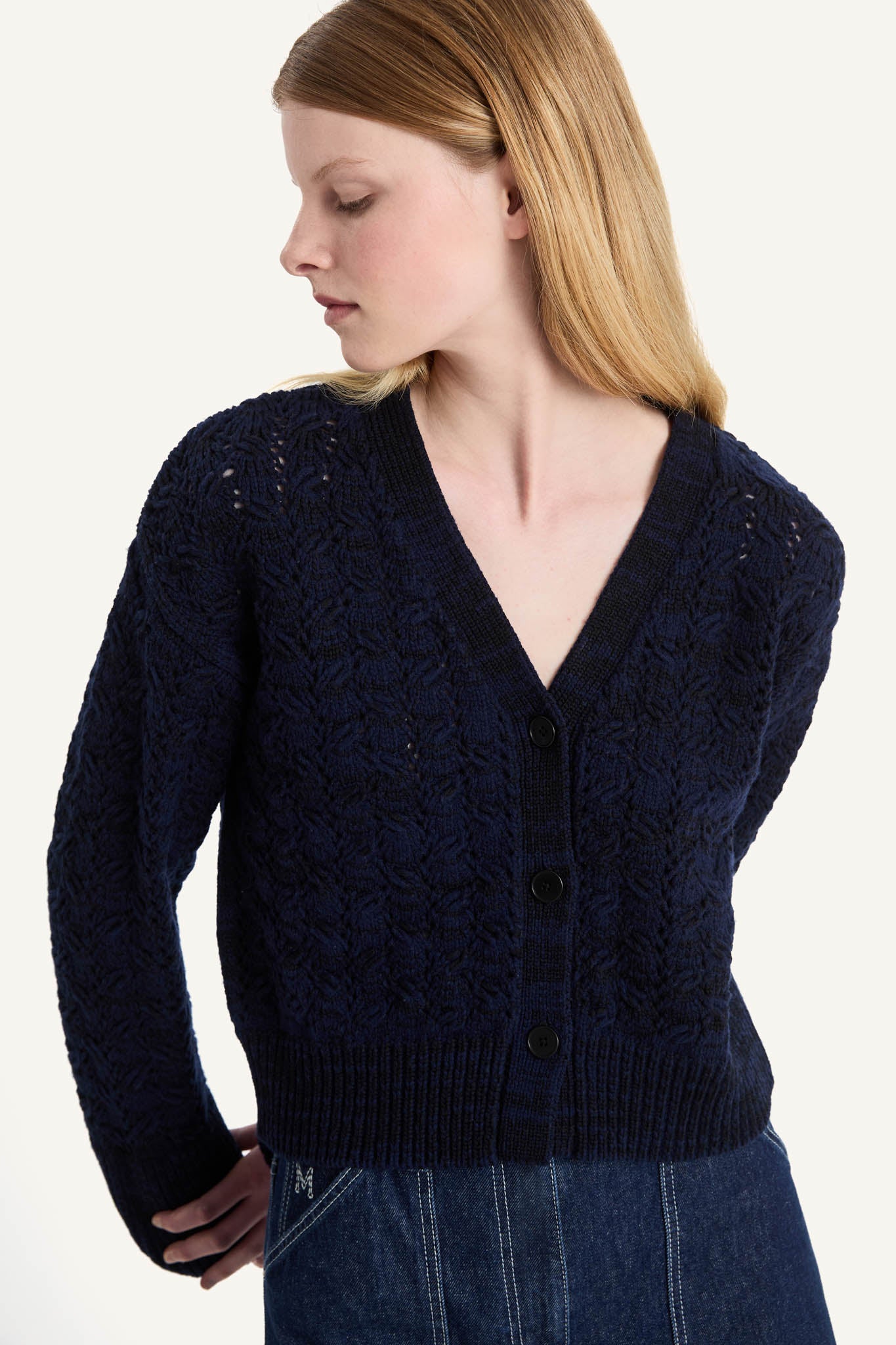 Haydee Cardigan in Marine