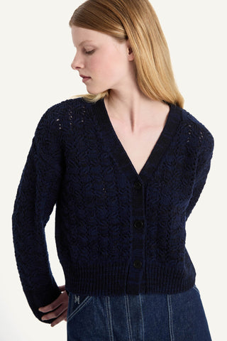 Merlette Haydee Cardigan In Marine In Marine