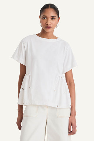 Merlette Lou Top In White In White