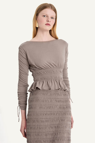 Merlette Mare Top In Cinder In Cinder