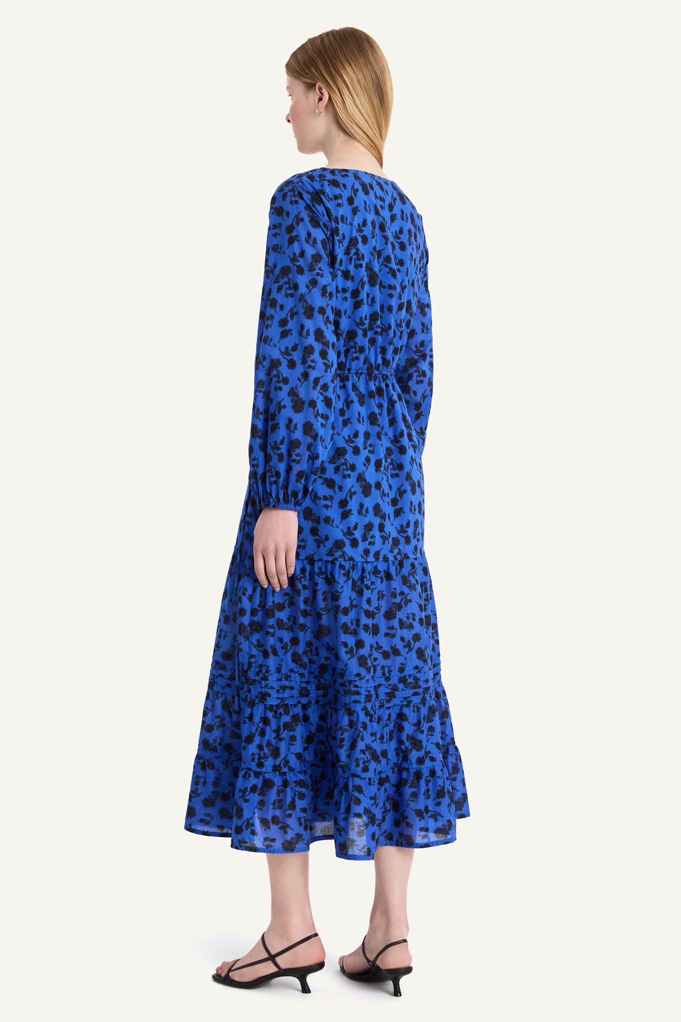 Eze Dress in Cobalt Ink Floral Print