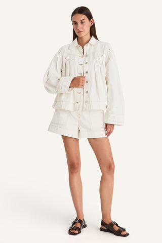 Merlette Easton Jacket In Ecru In Ecru
