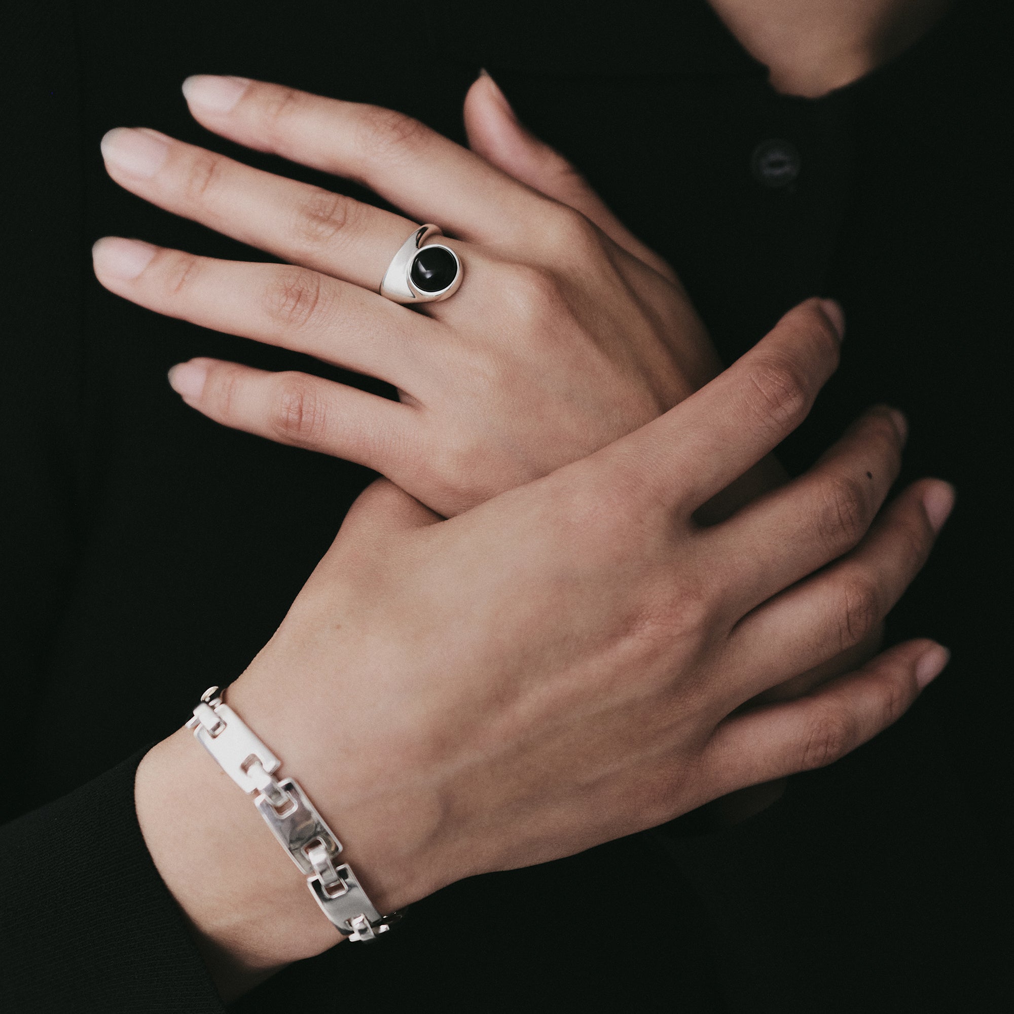 Block 29 Ring with Onyx