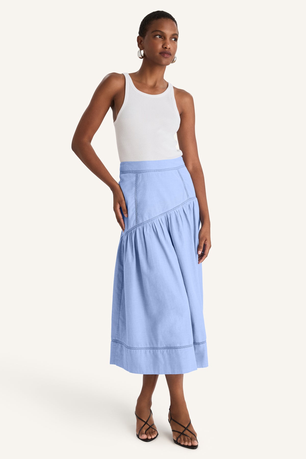 Lawrence Skirt in Chambray