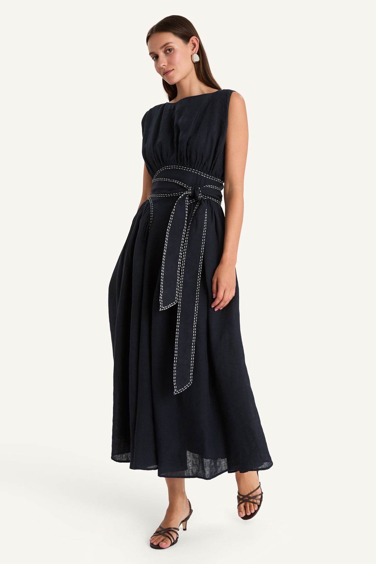 Verena Dress in Navy