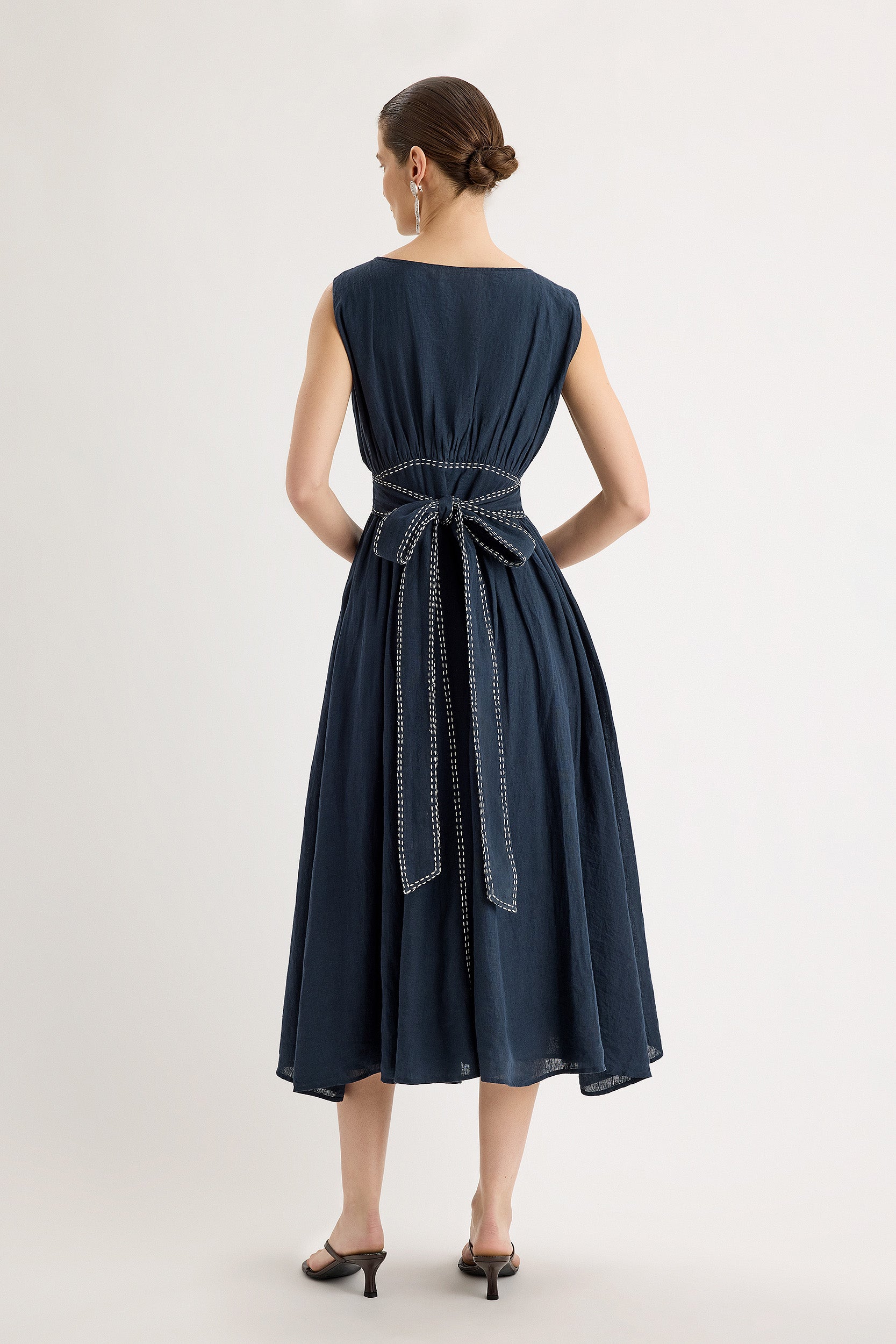 Verena Dress in Navy