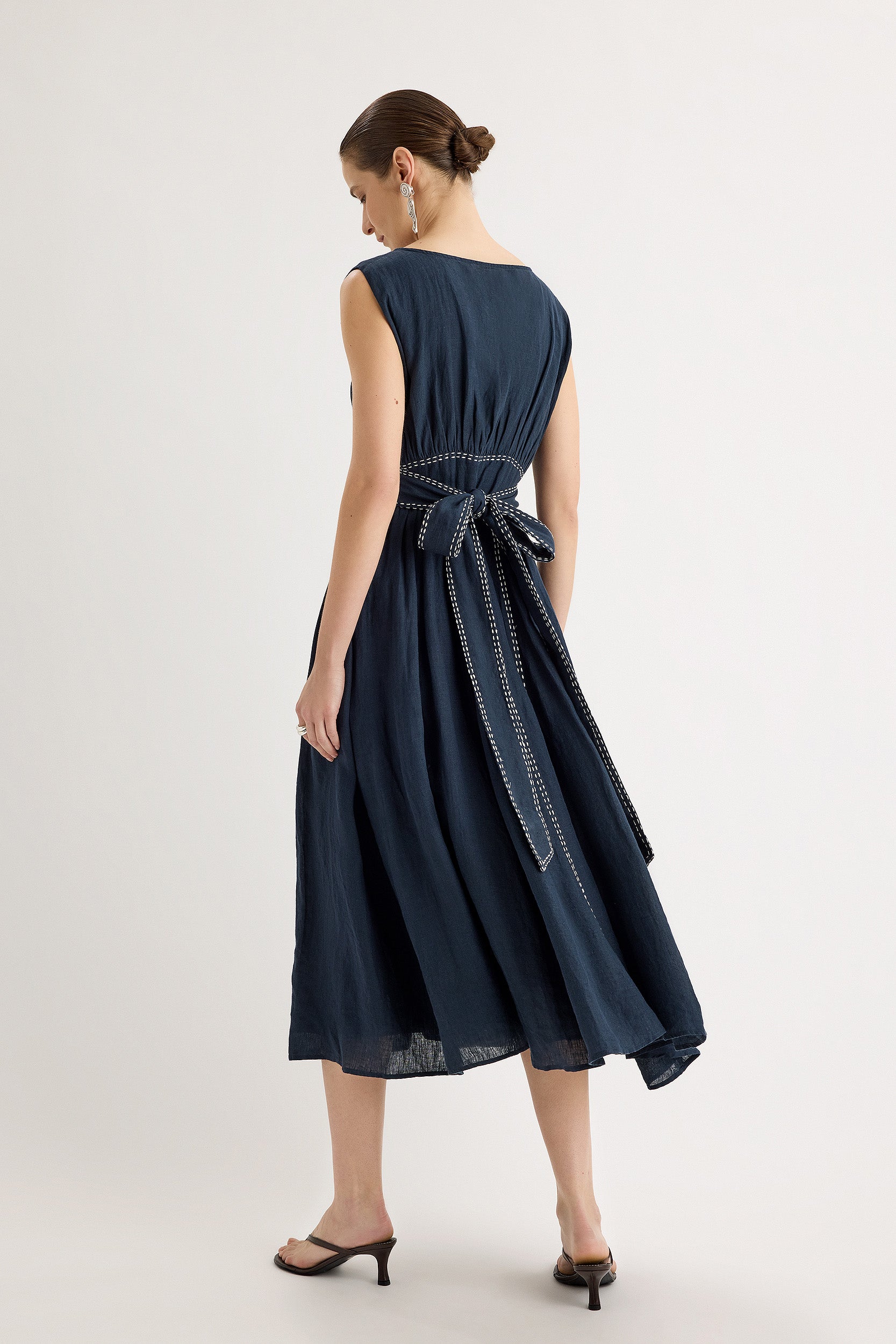 Verena Dress in Navy