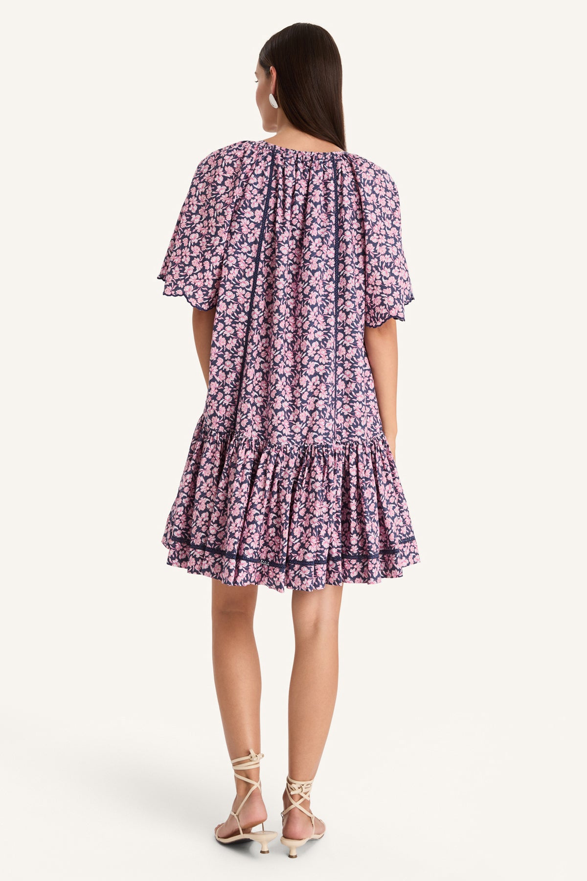 Palermo Dress in Sunset Rose Floral Print