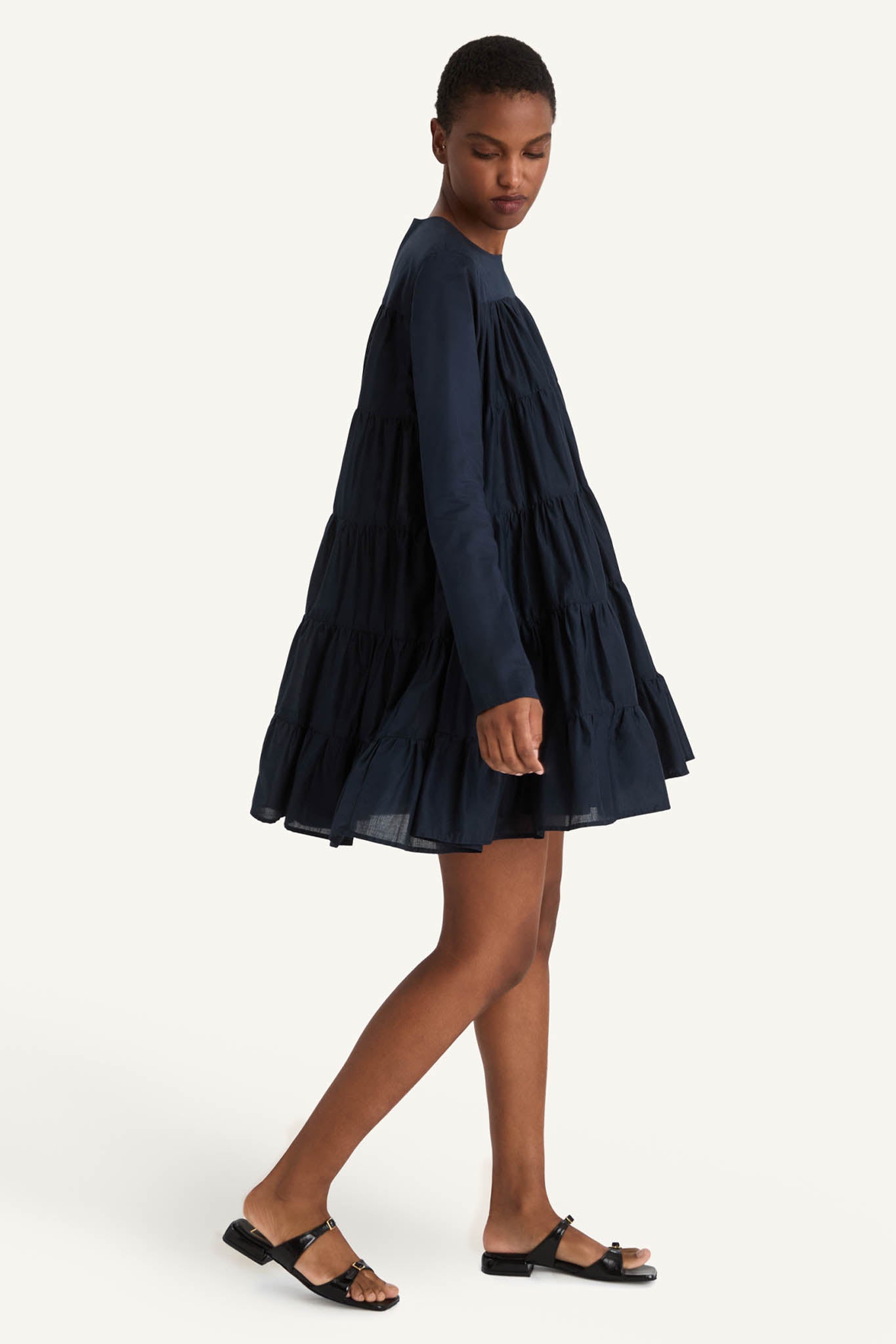 Soliman Dress in Navy