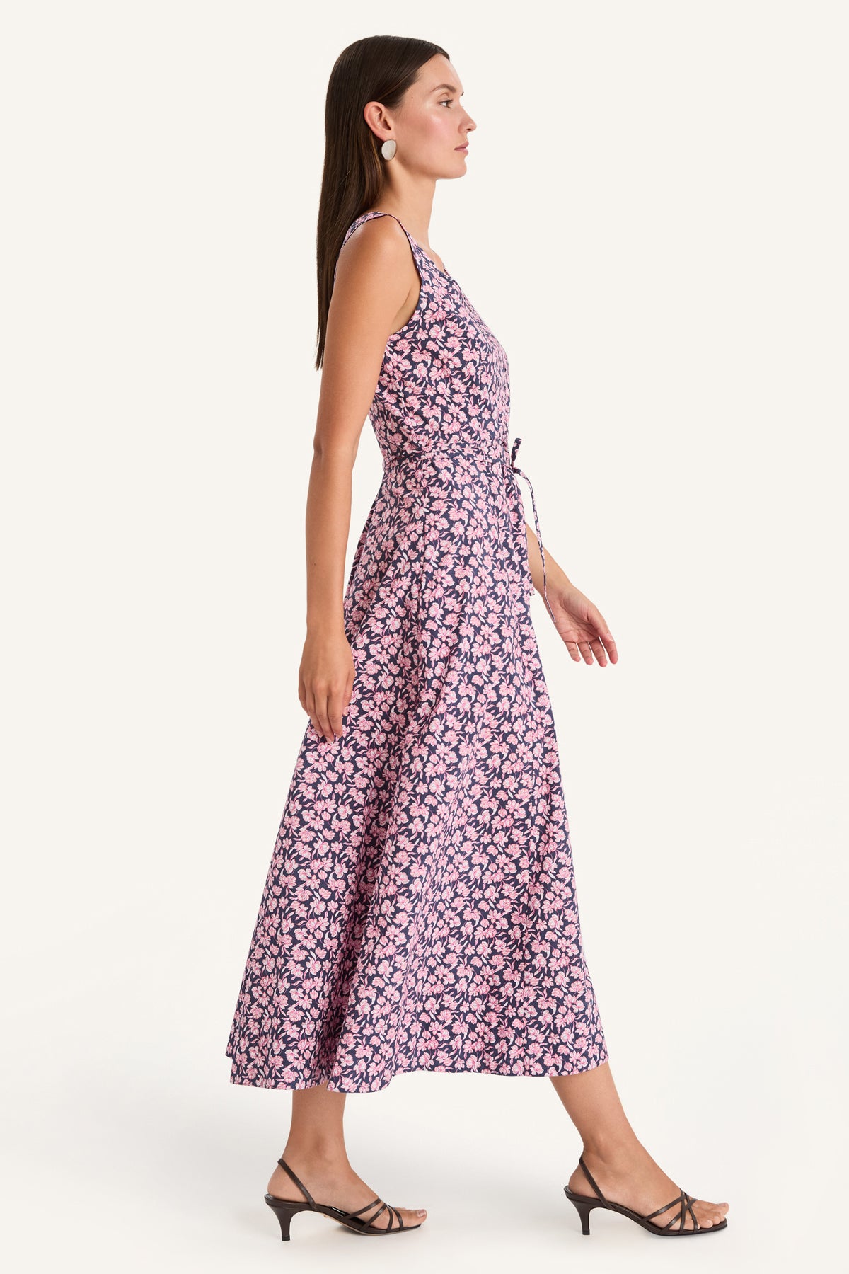 Olea Dress in Sunset Rose Floral Print