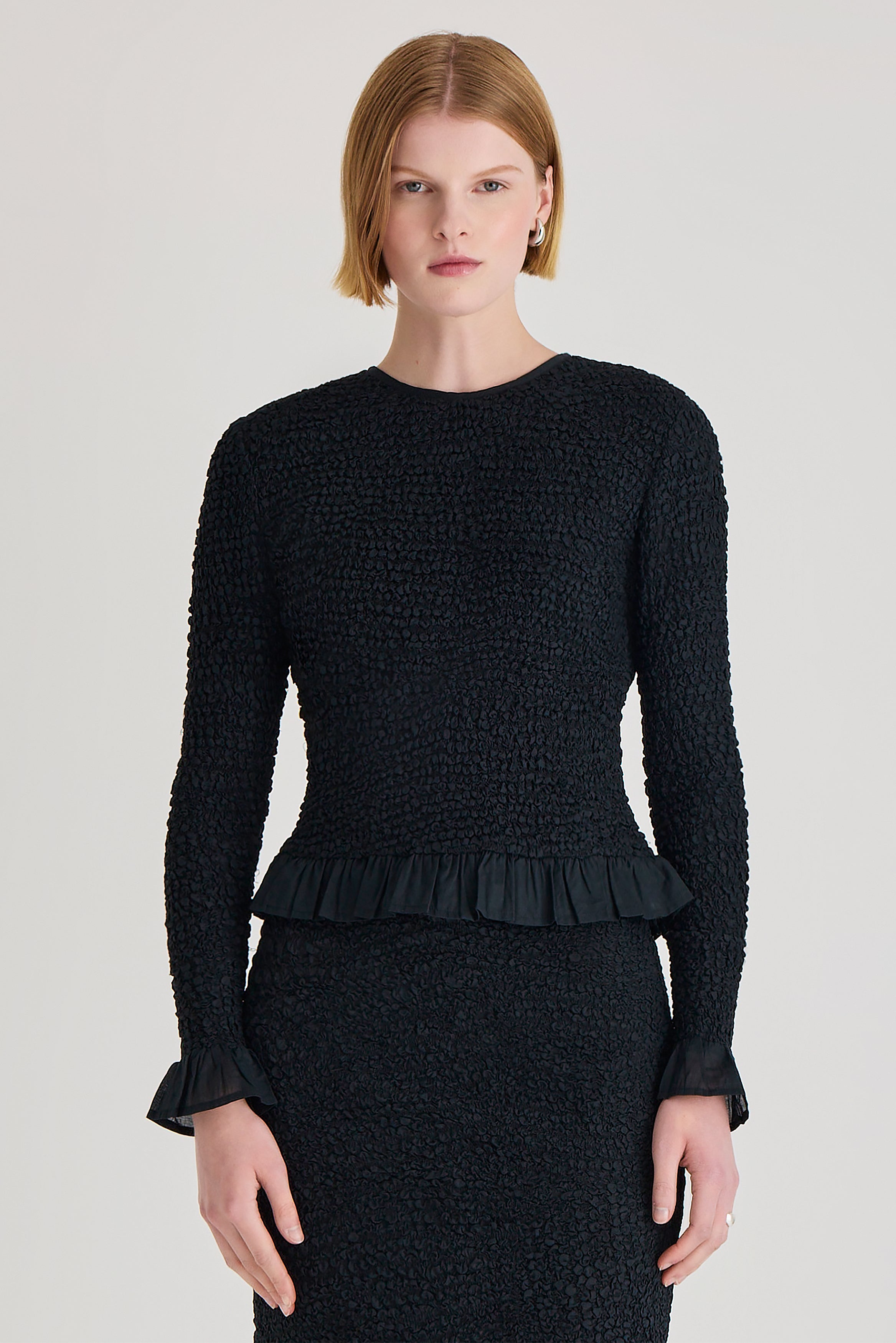 Verdure Top in Black
