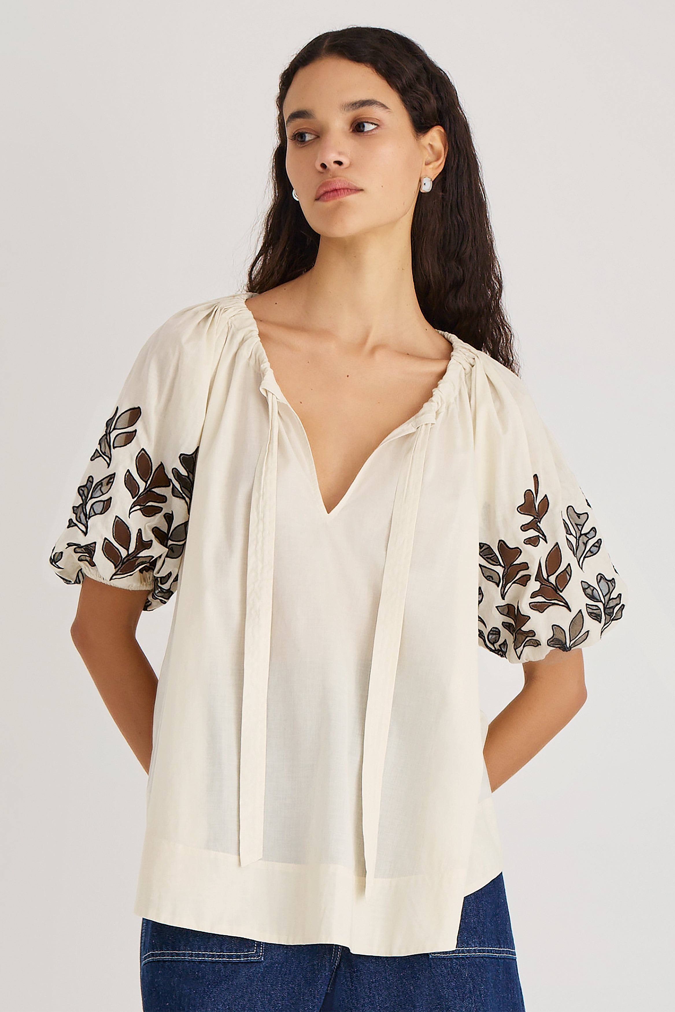 Lumi Top in Opaline
