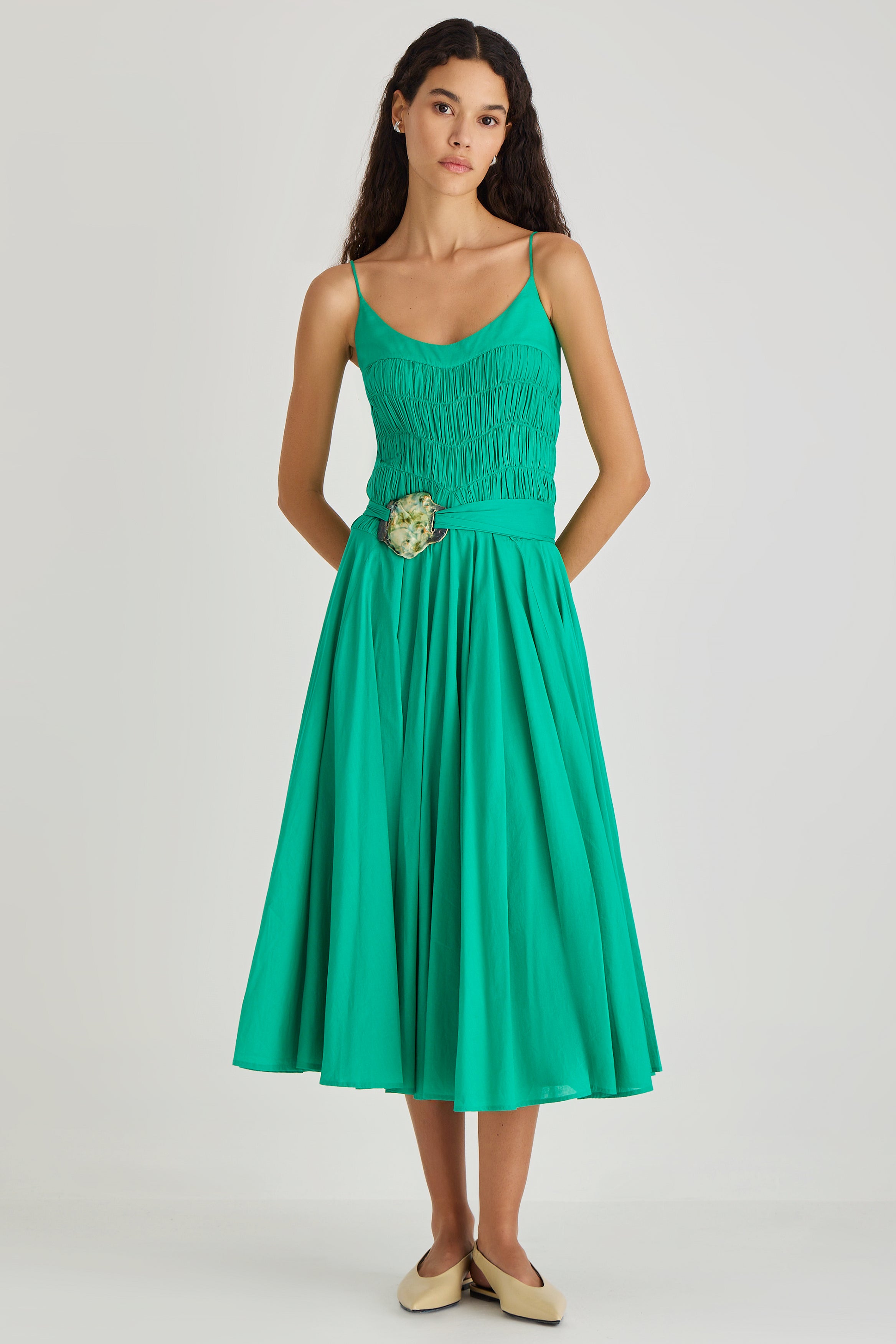 Kaede Dress in Verdant