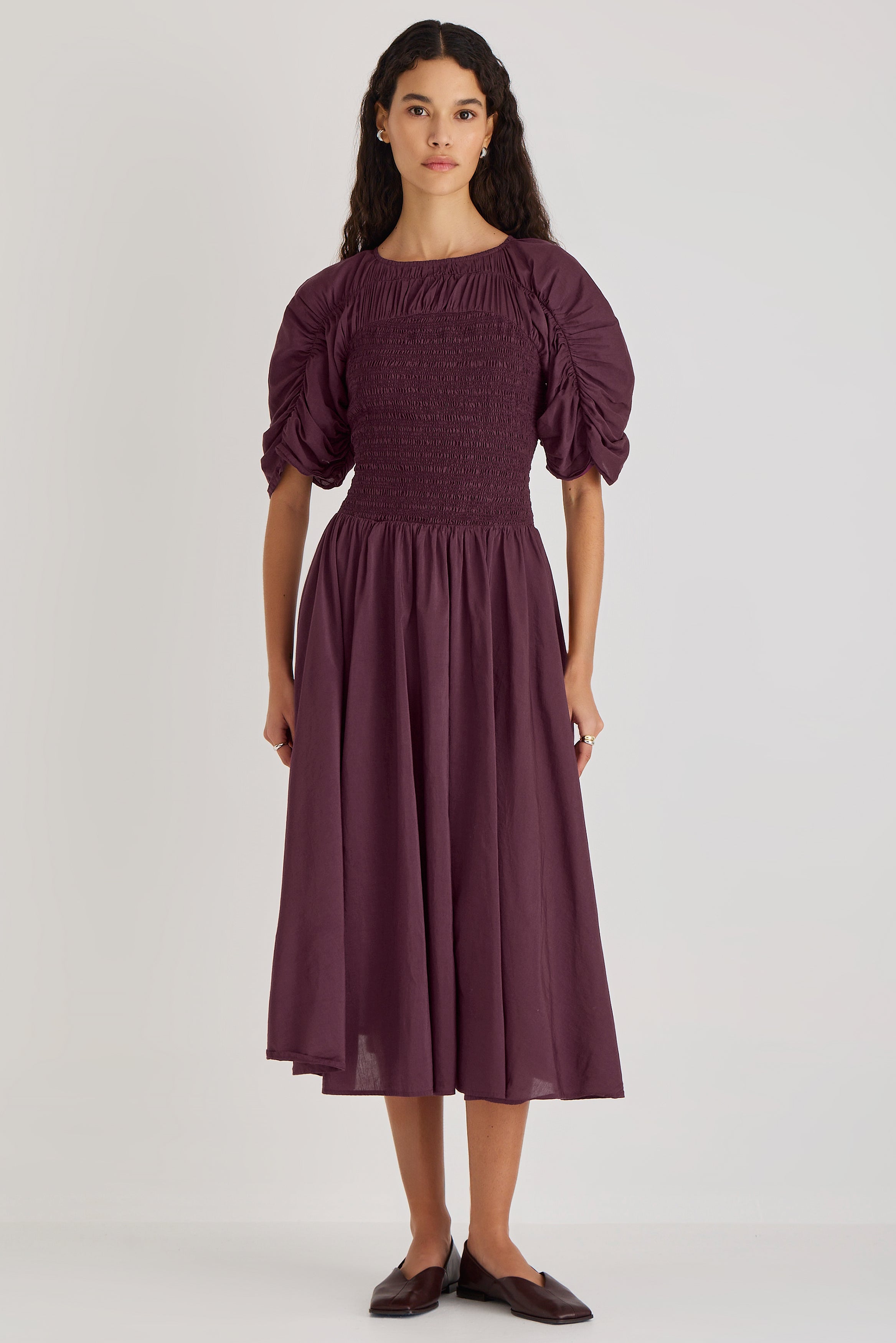 Gaea Dress in Figue