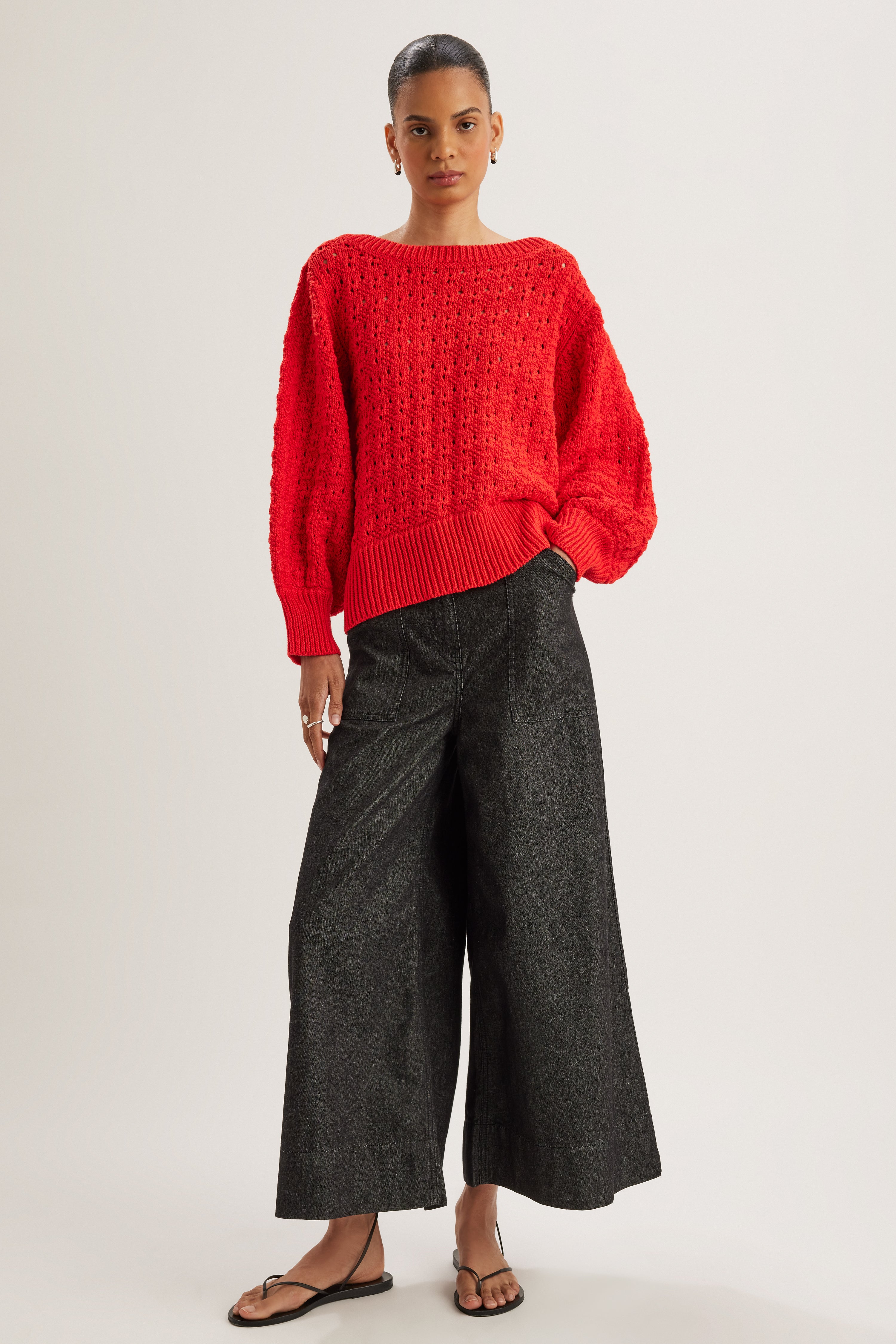 Cy Sweater in Cherry