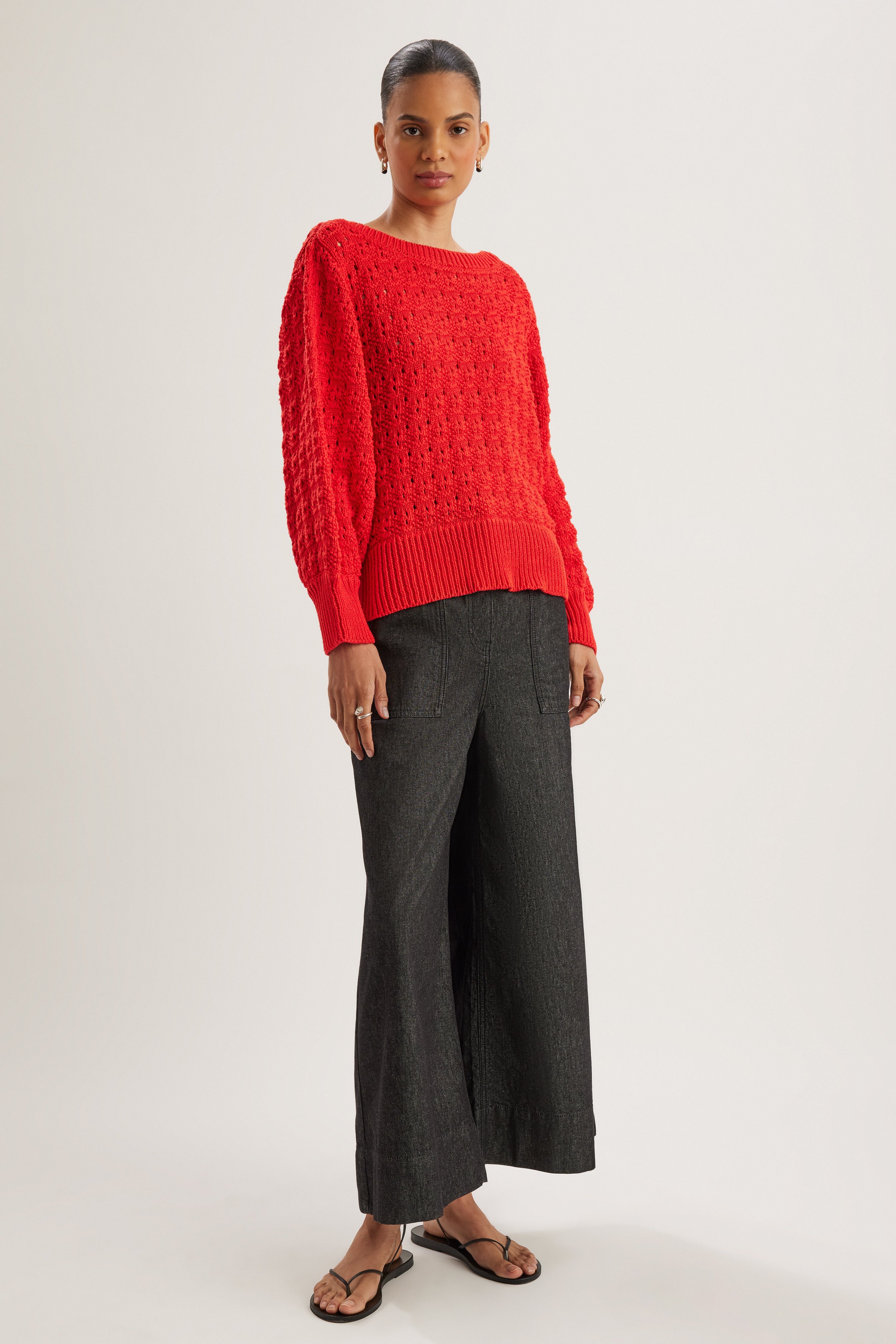 Cy Sweater in Cherry