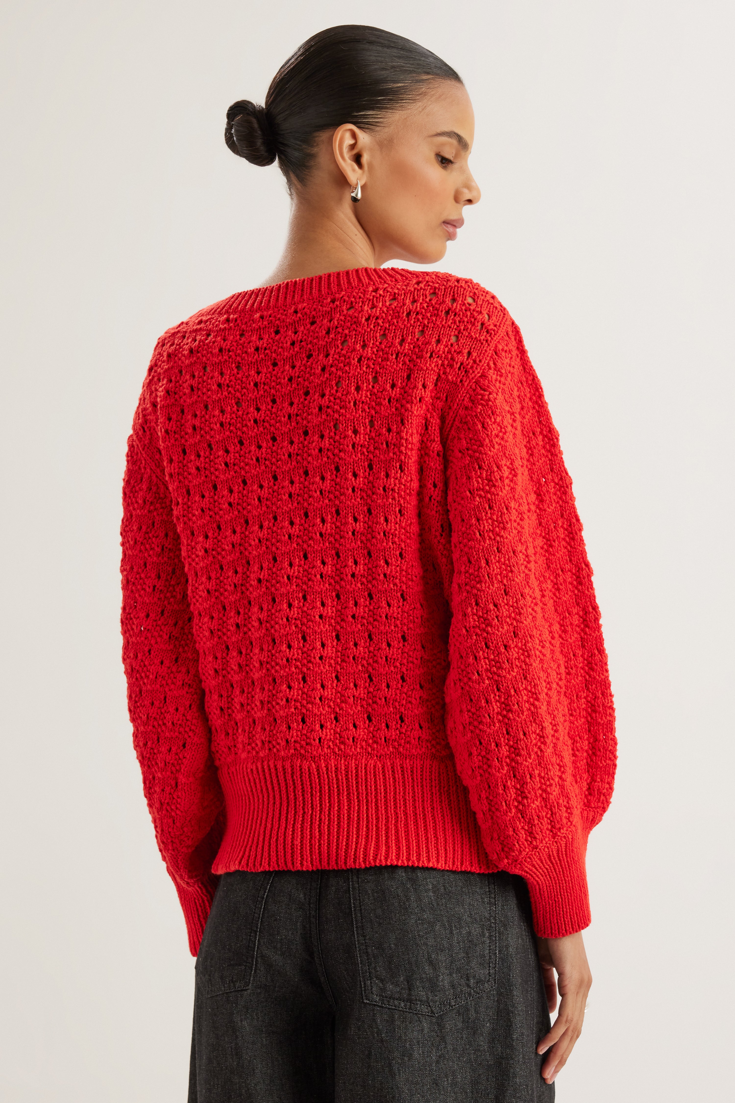 Cy Sweater in Cherry