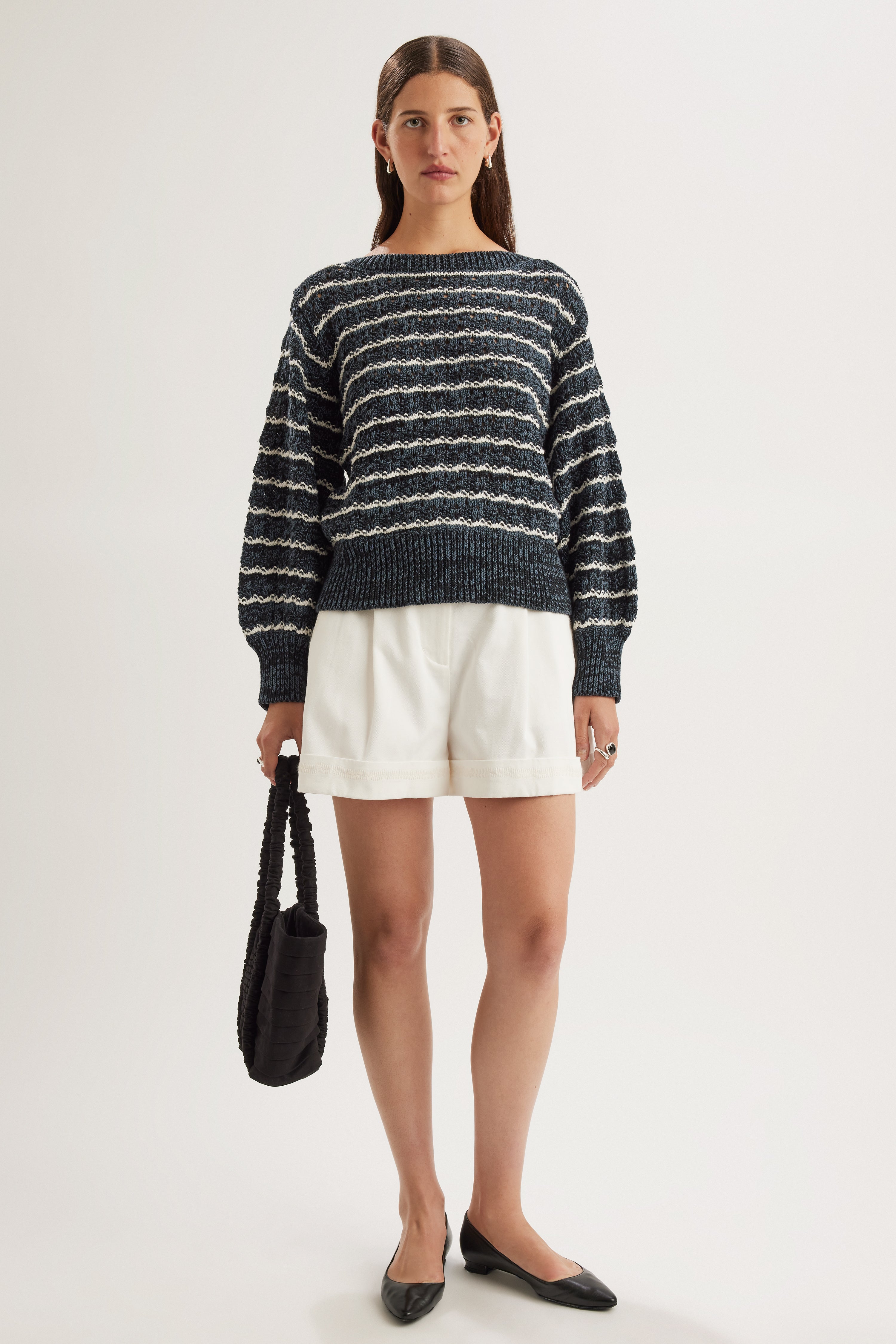 Cy Sweater in Midnight Cream