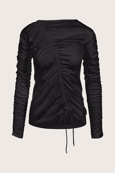 Reverie Long Sleeve Top in Black