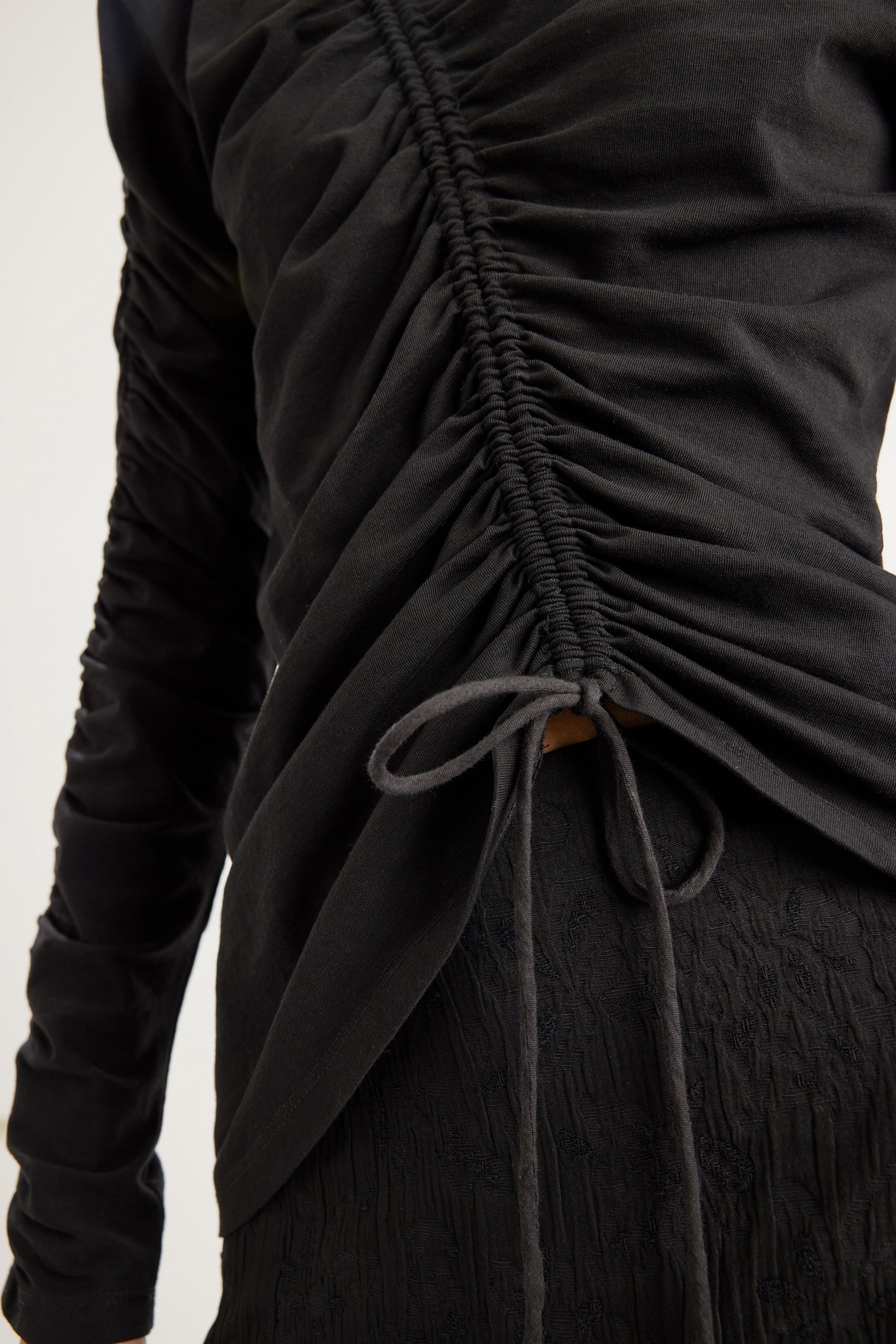 Reverie Long Sleeve Top in Black