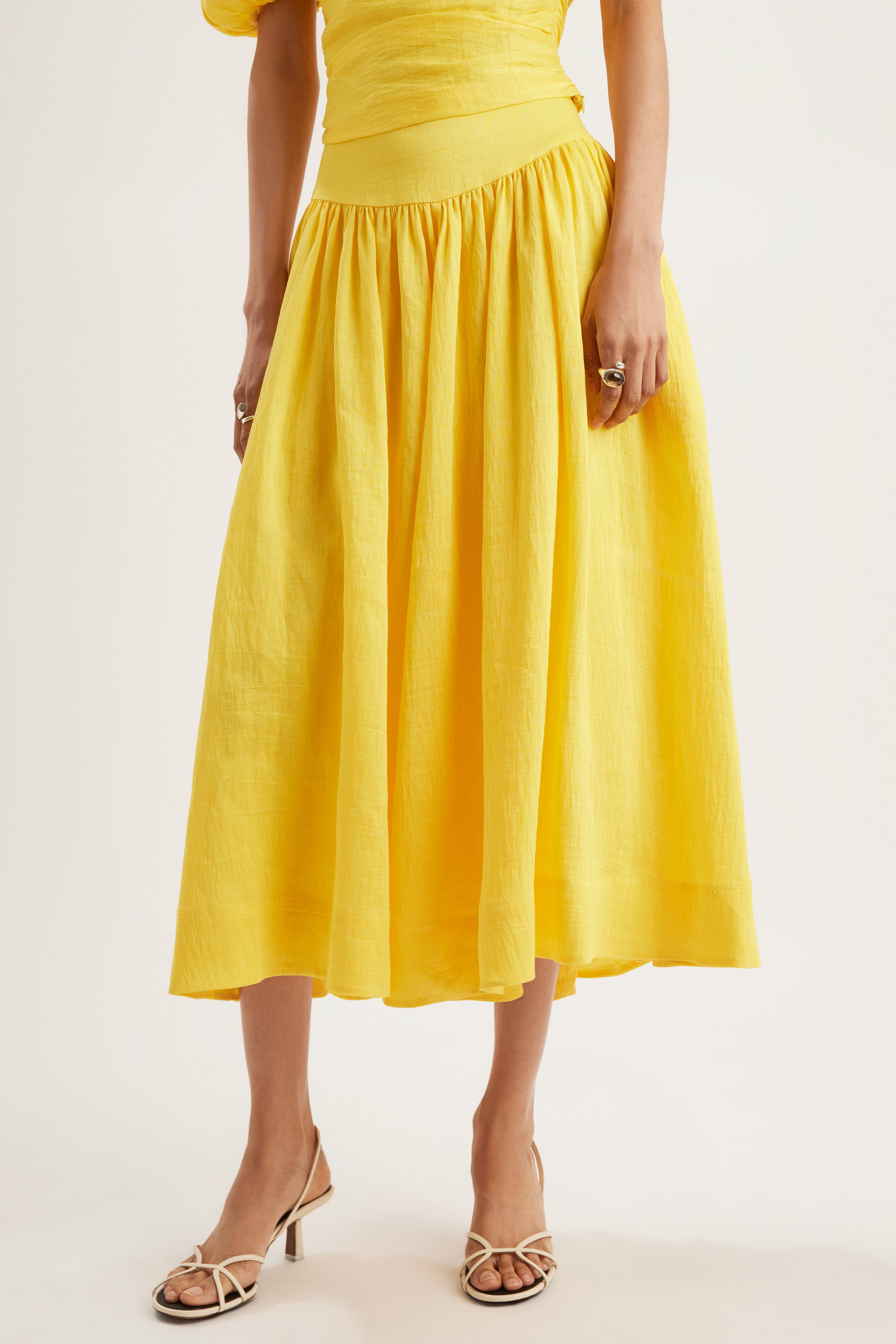 Mire Skirt in Lemon
