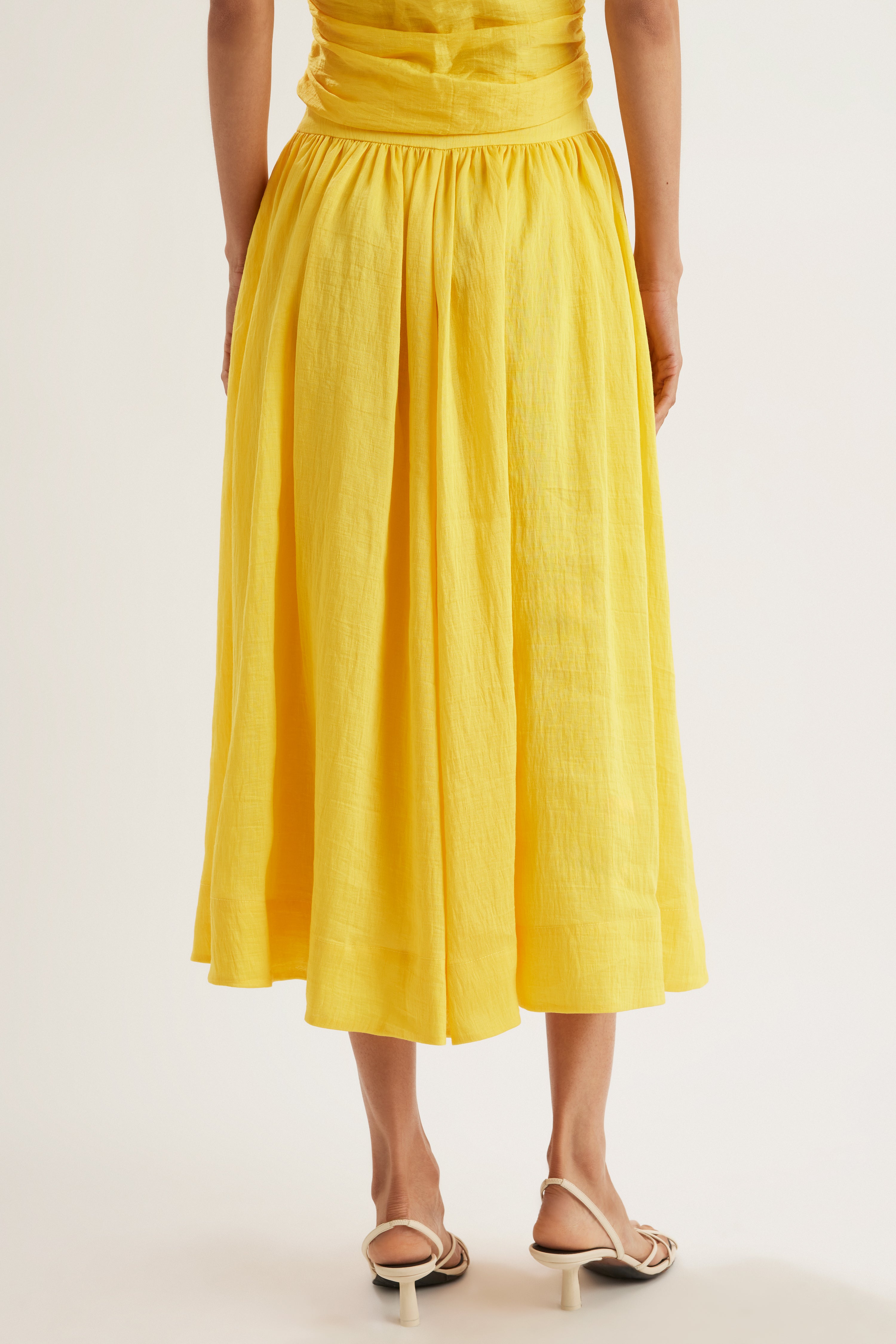 Mire Skirt in Lemon