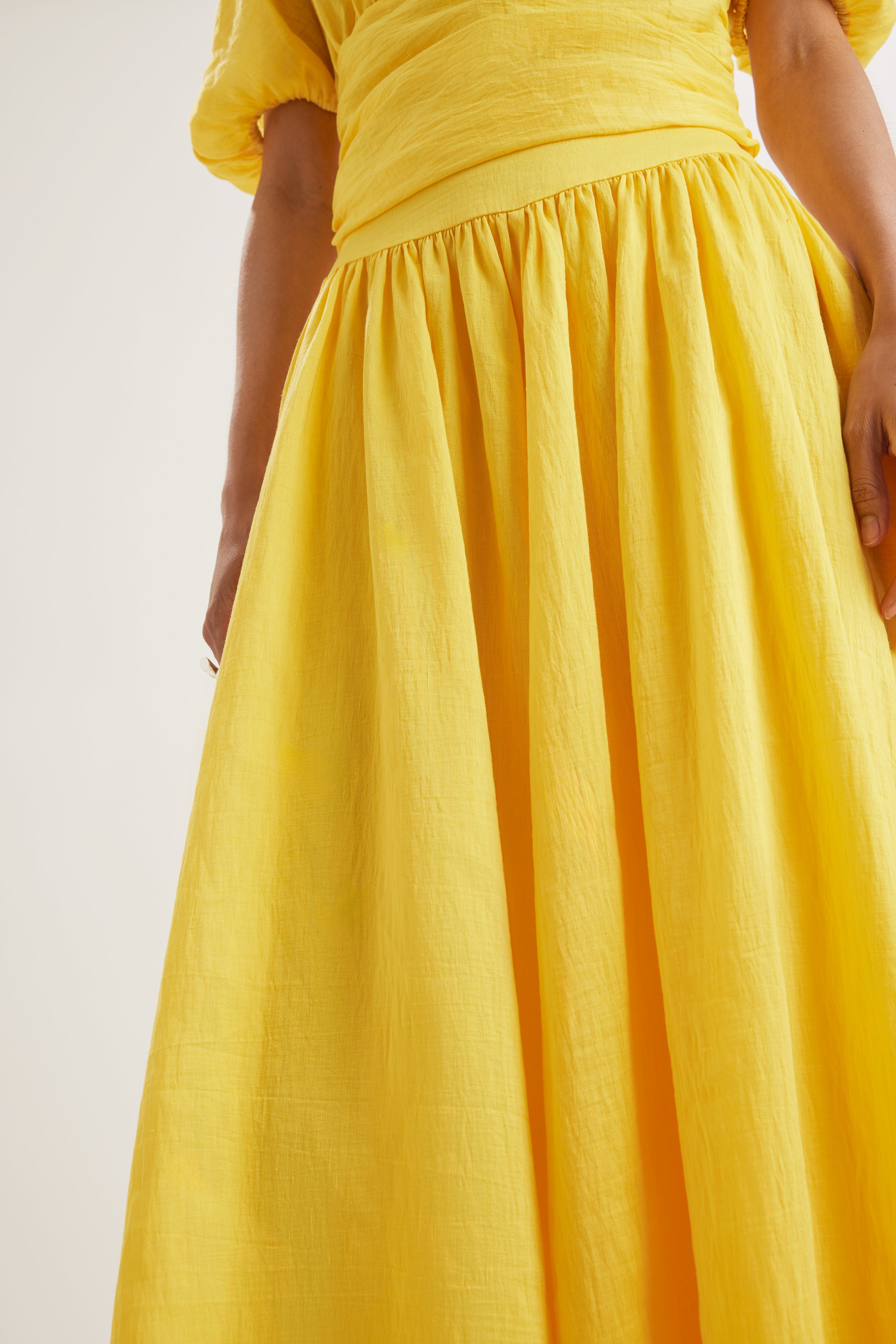 Mire Skirt in Lemon