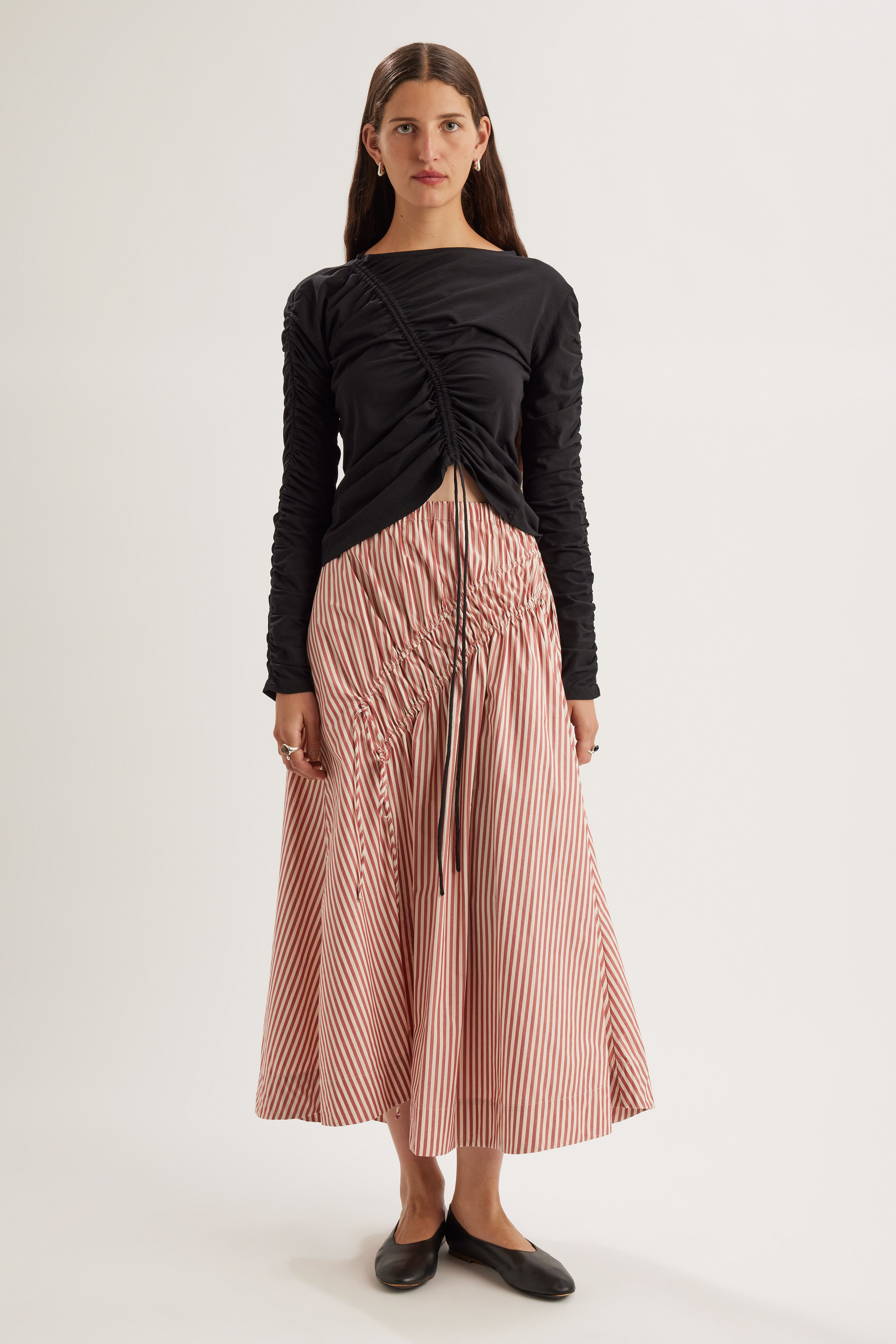 Sabine Skirt in Sienna Stripe