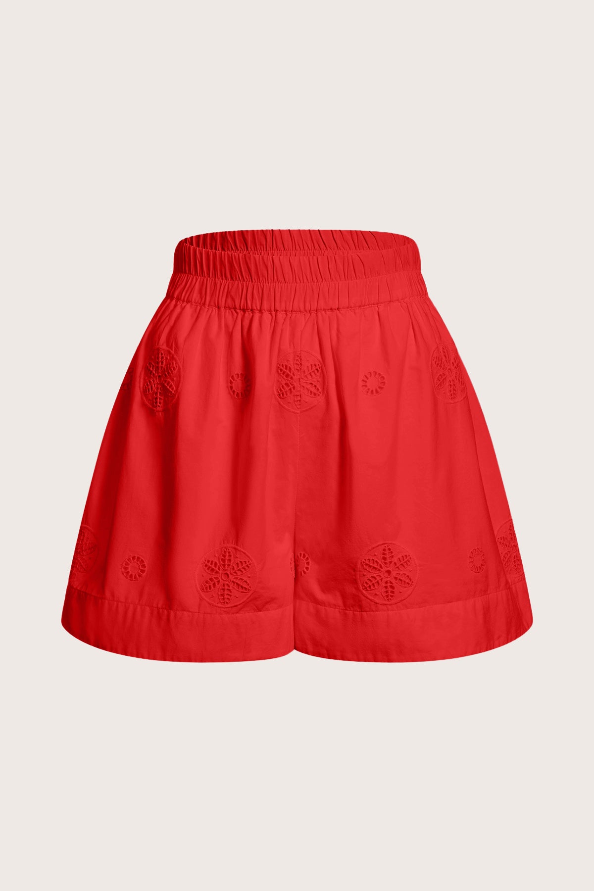 Antibes Eyelet Short in Cherry