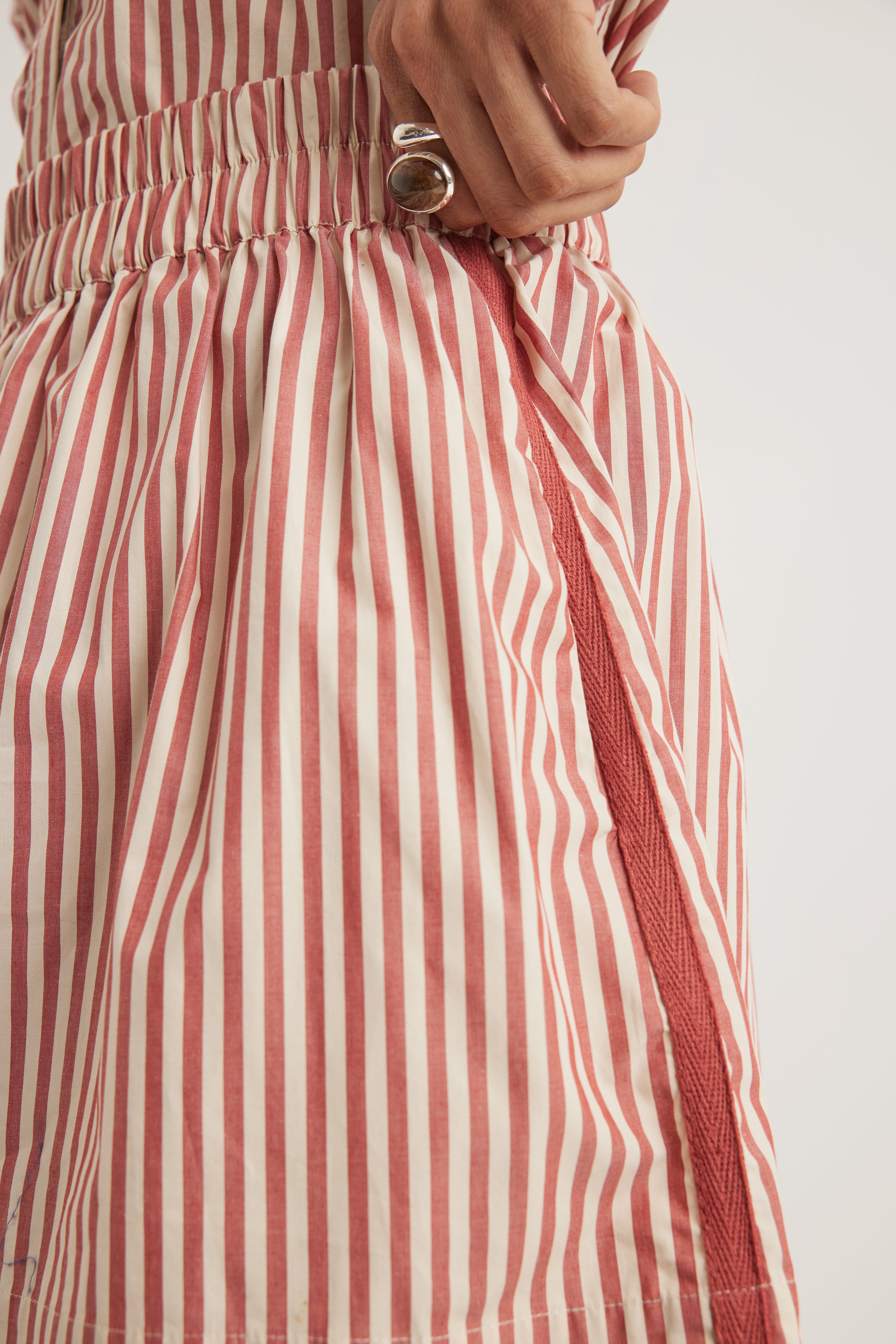 Antibes Short in Sienna Stripe