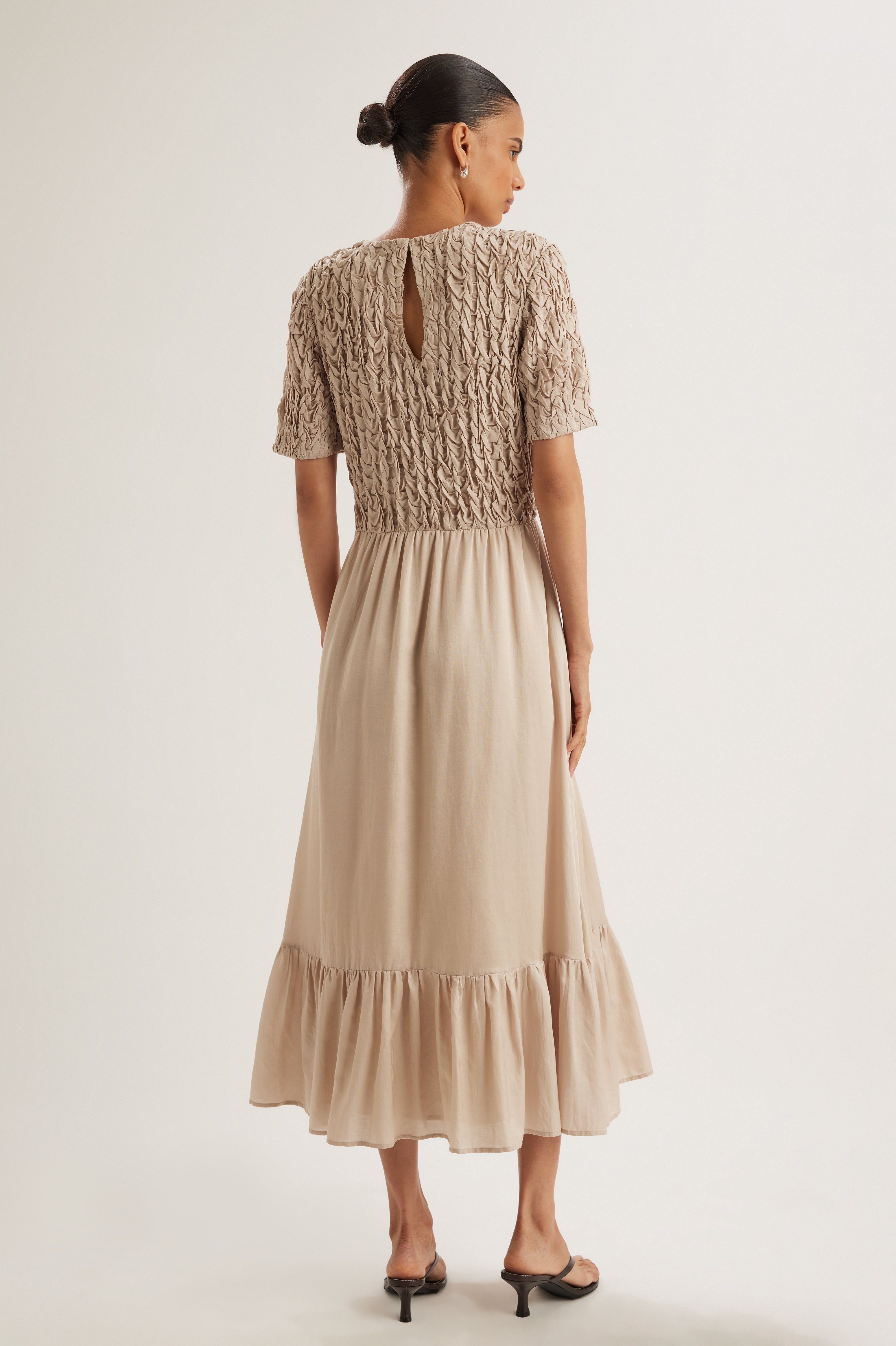 Isabel Dress in Stone