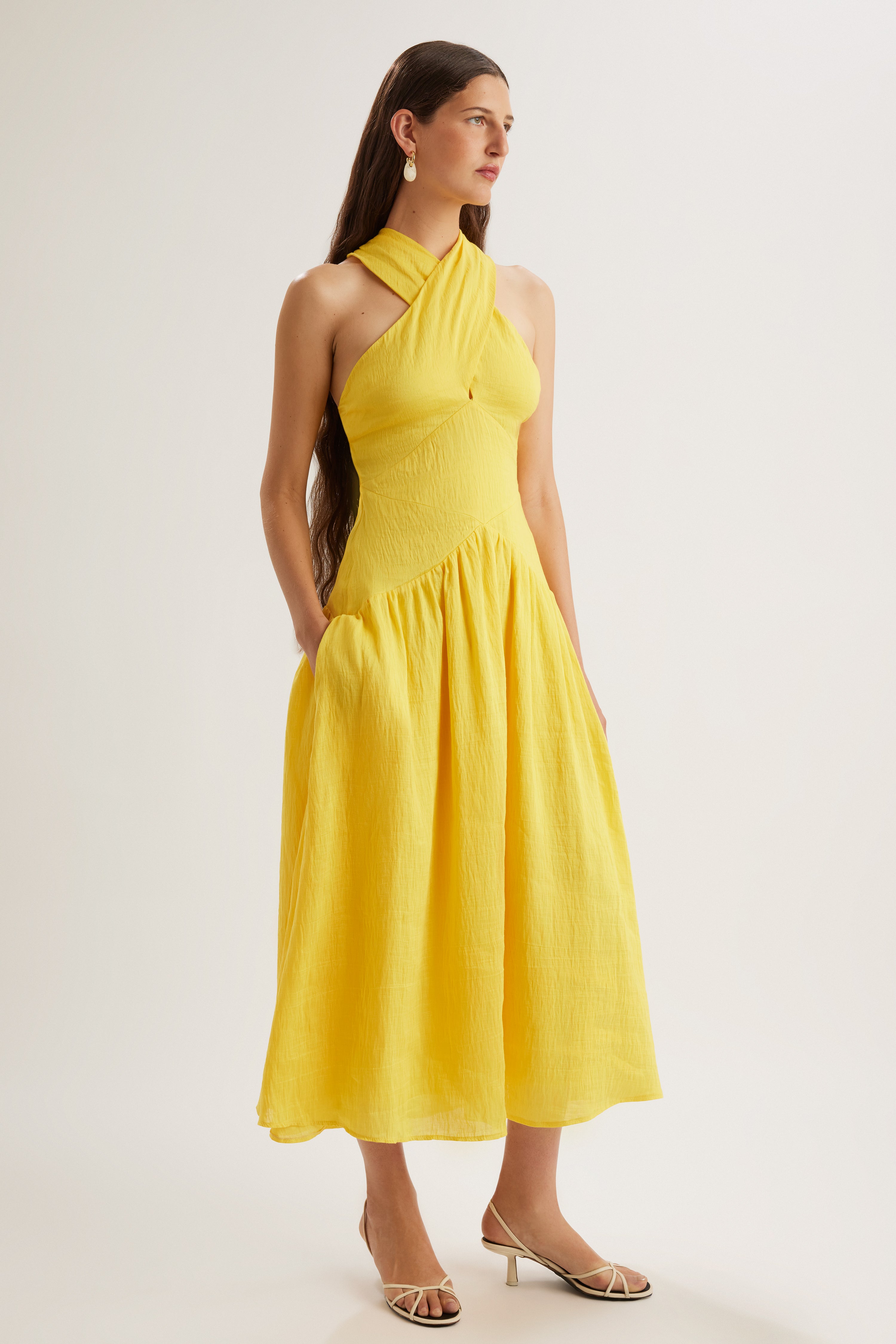 Zadie Dress in Lemon